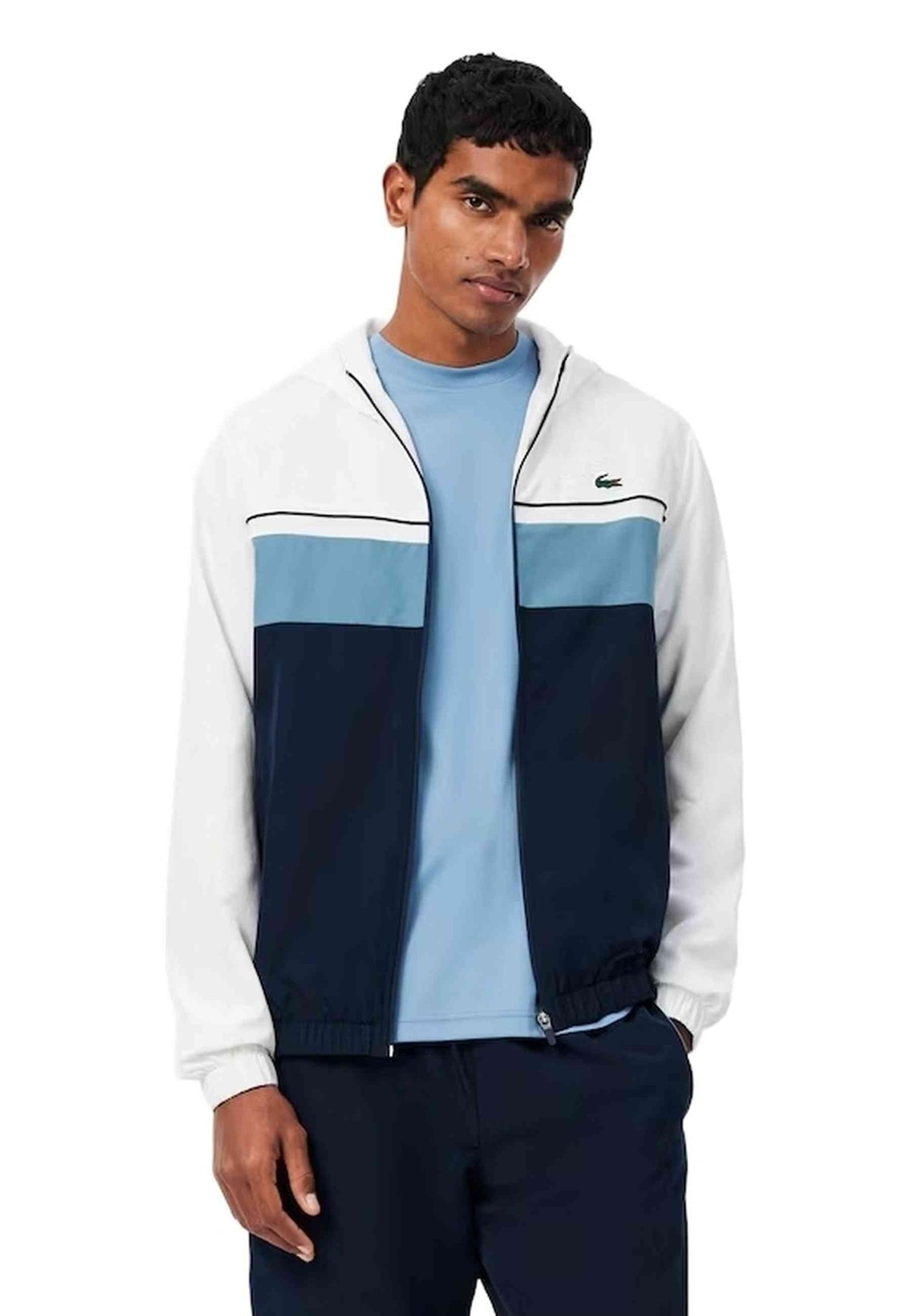 CHANDAL LACOSTE MARINO COLOURBLOCK DIAMOND TAFFETA SPORT TRACKSUIT