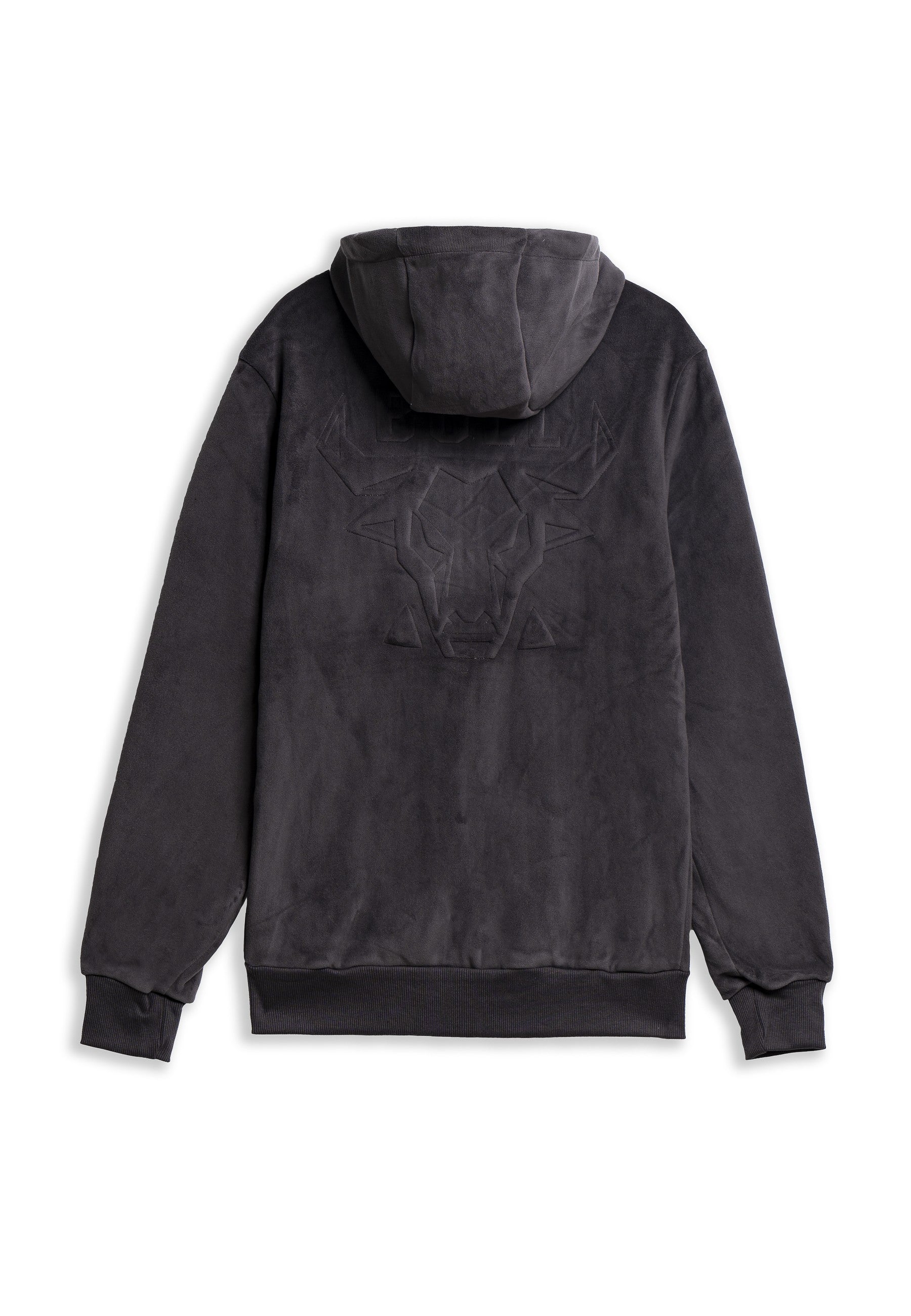 CHAQUETA ANTRACITA BULL VELOUR HOODED JACKET