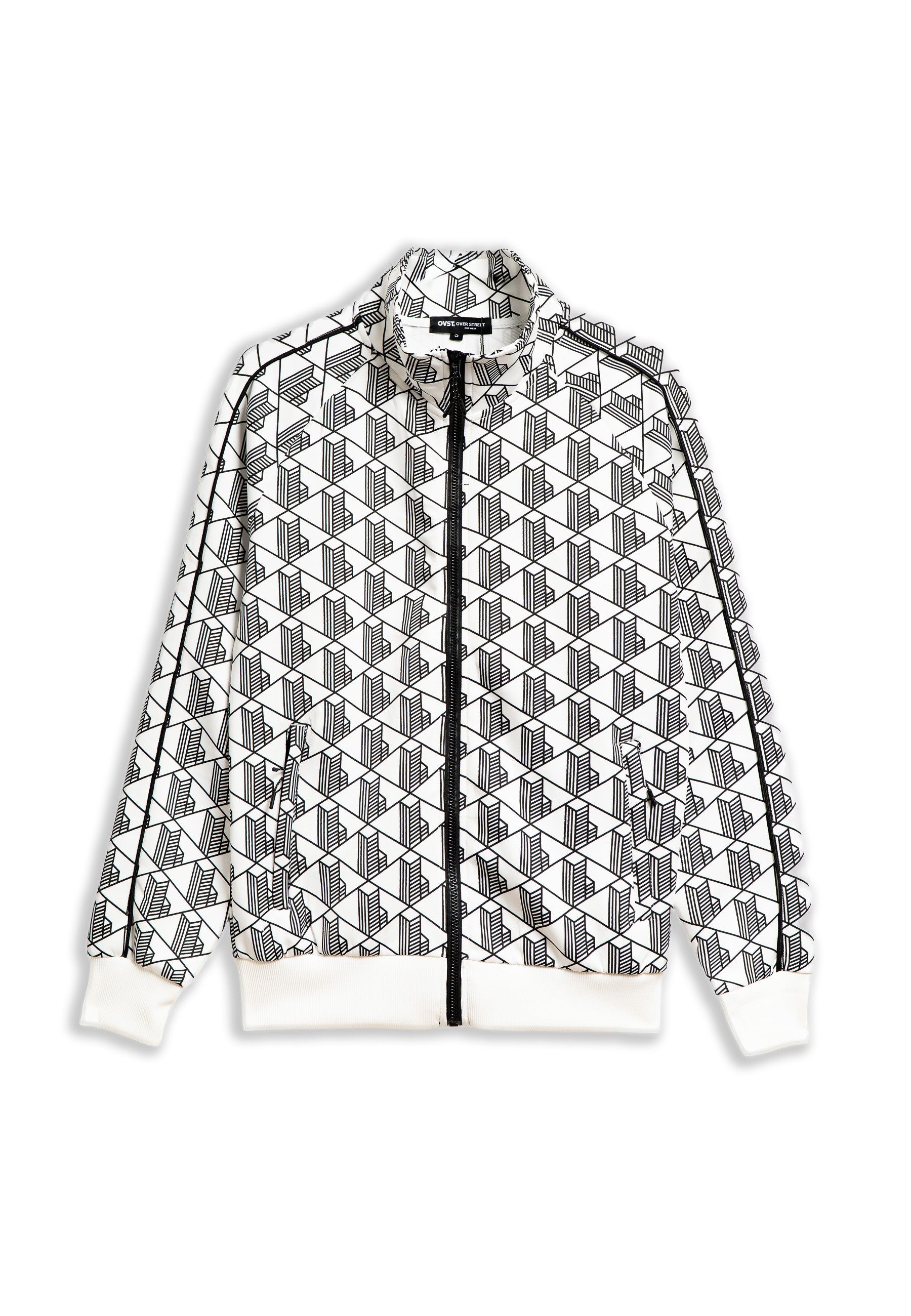 CHAQUETA BLANCA MONOGRAPHIC ZIPPED TRACKJACKET