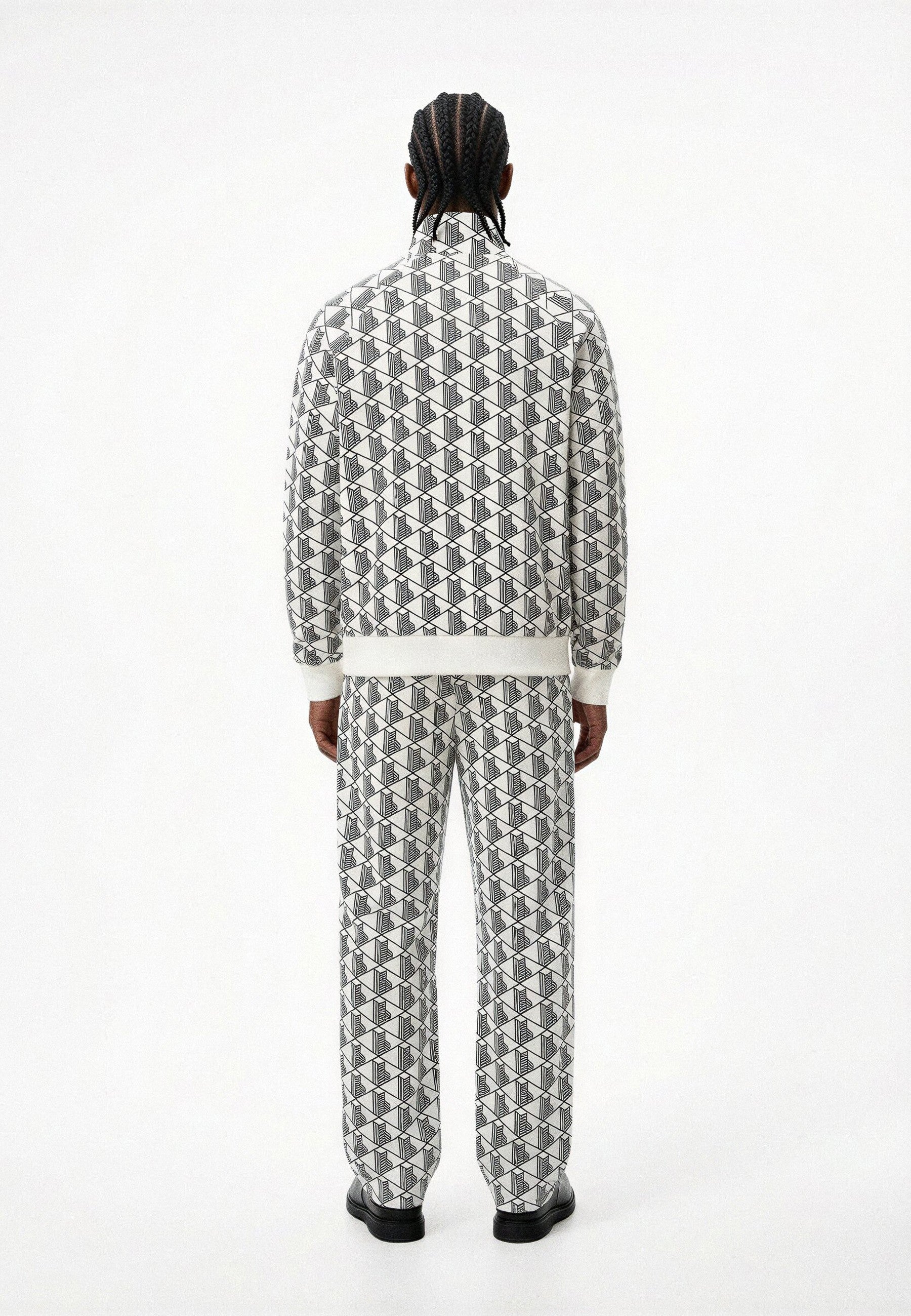 CHAQUETA BLANCA MONOGRAPHIC ZIPPED TRACKJACKET