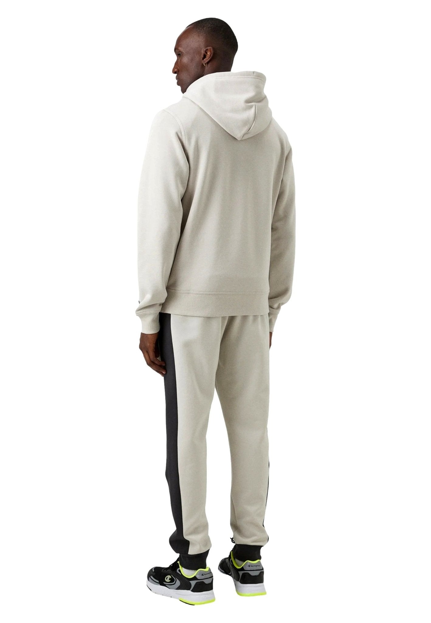 CHAQUETA CHAMPION BEIGE SMALL LOGO HOODED FULL ZIP SWEATSHIRT - AREA ZERO