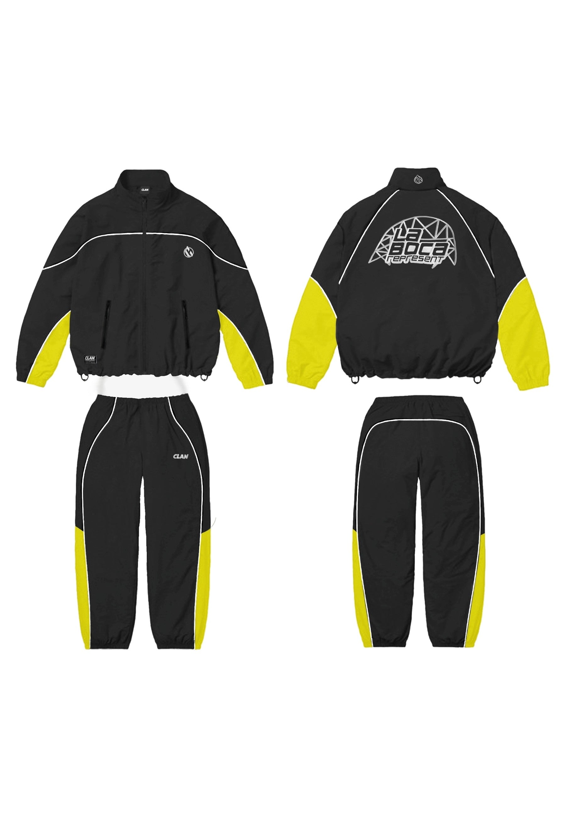CHAQUETA CLAN NEGRA LA BOCA EVOLUTION JACKET