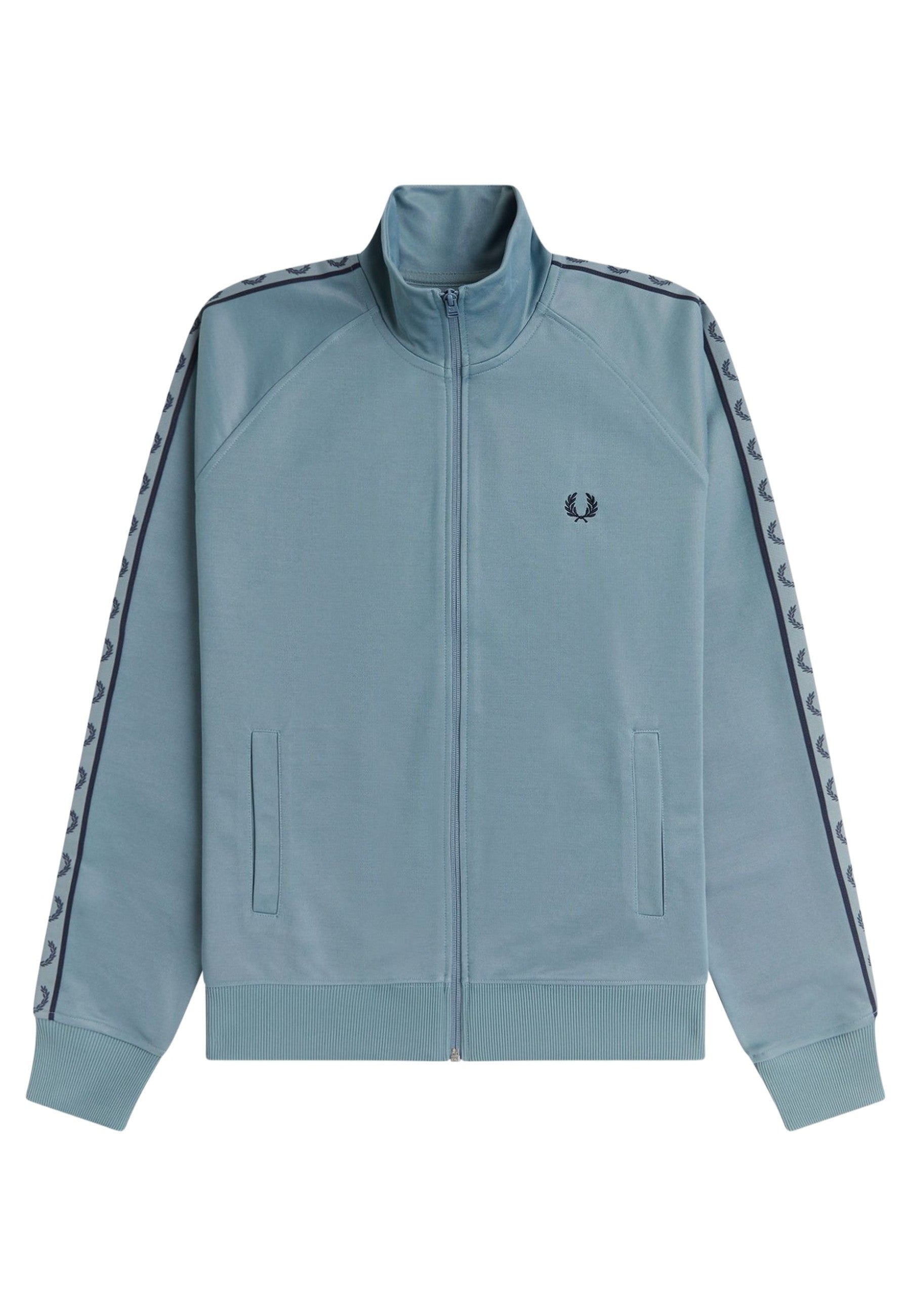 CHAQUETA FRED PERRY AZUL CONTRAST TAPE TRACKJACKET