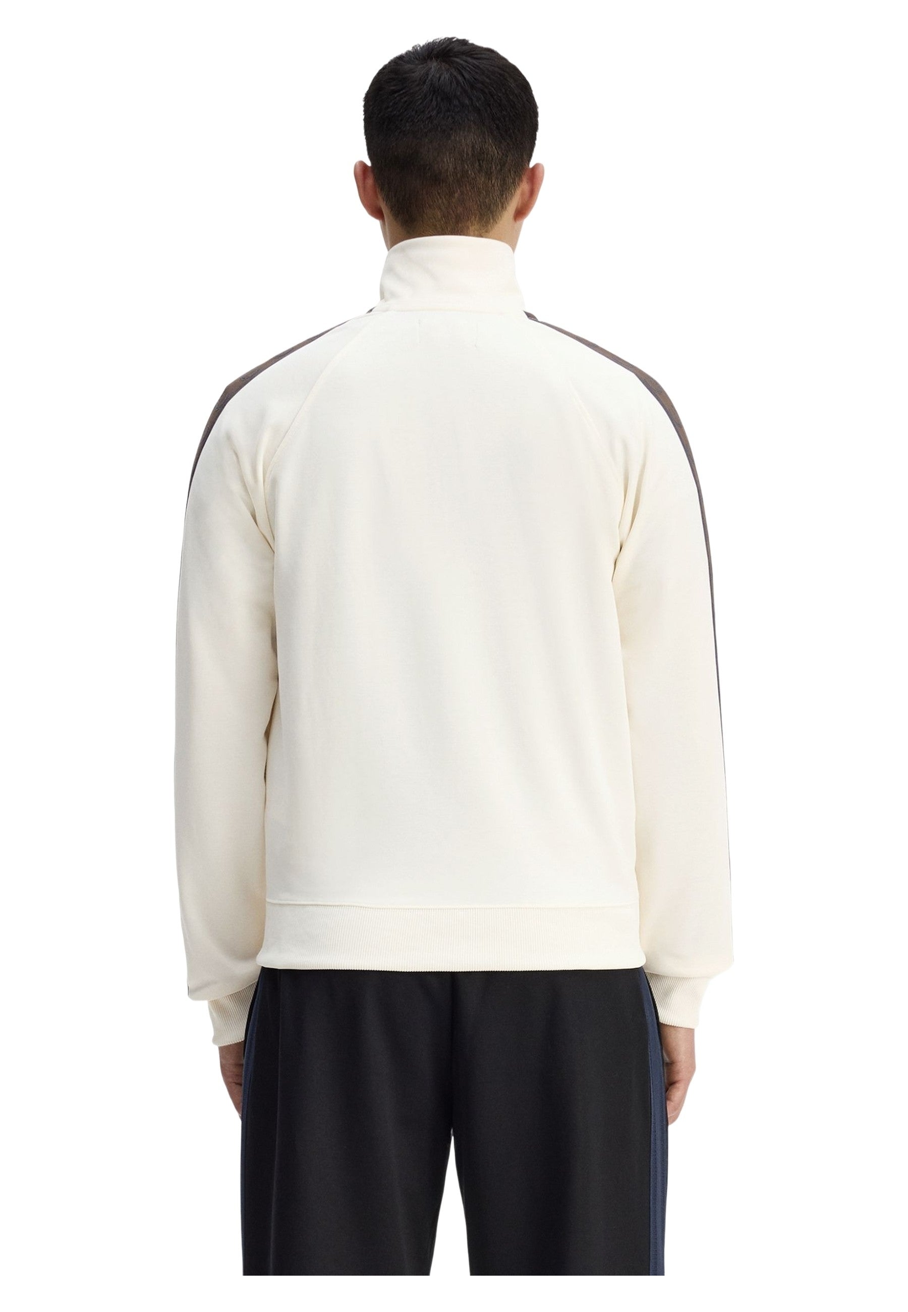 CHAQUETA FRED PERRY BEIGE CONTRAST TAPE TRACKJACKET