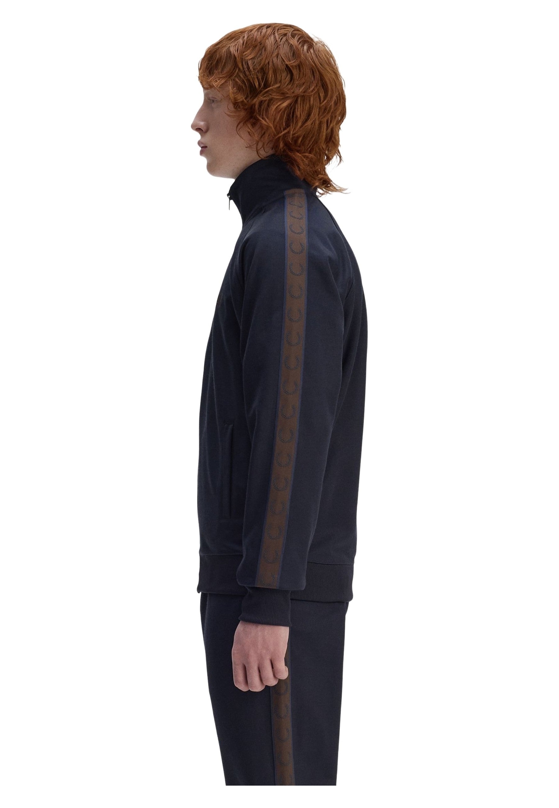 CHAQUETA FRED PERRY MARINO CONTRAST TAPE TRACKJACKET