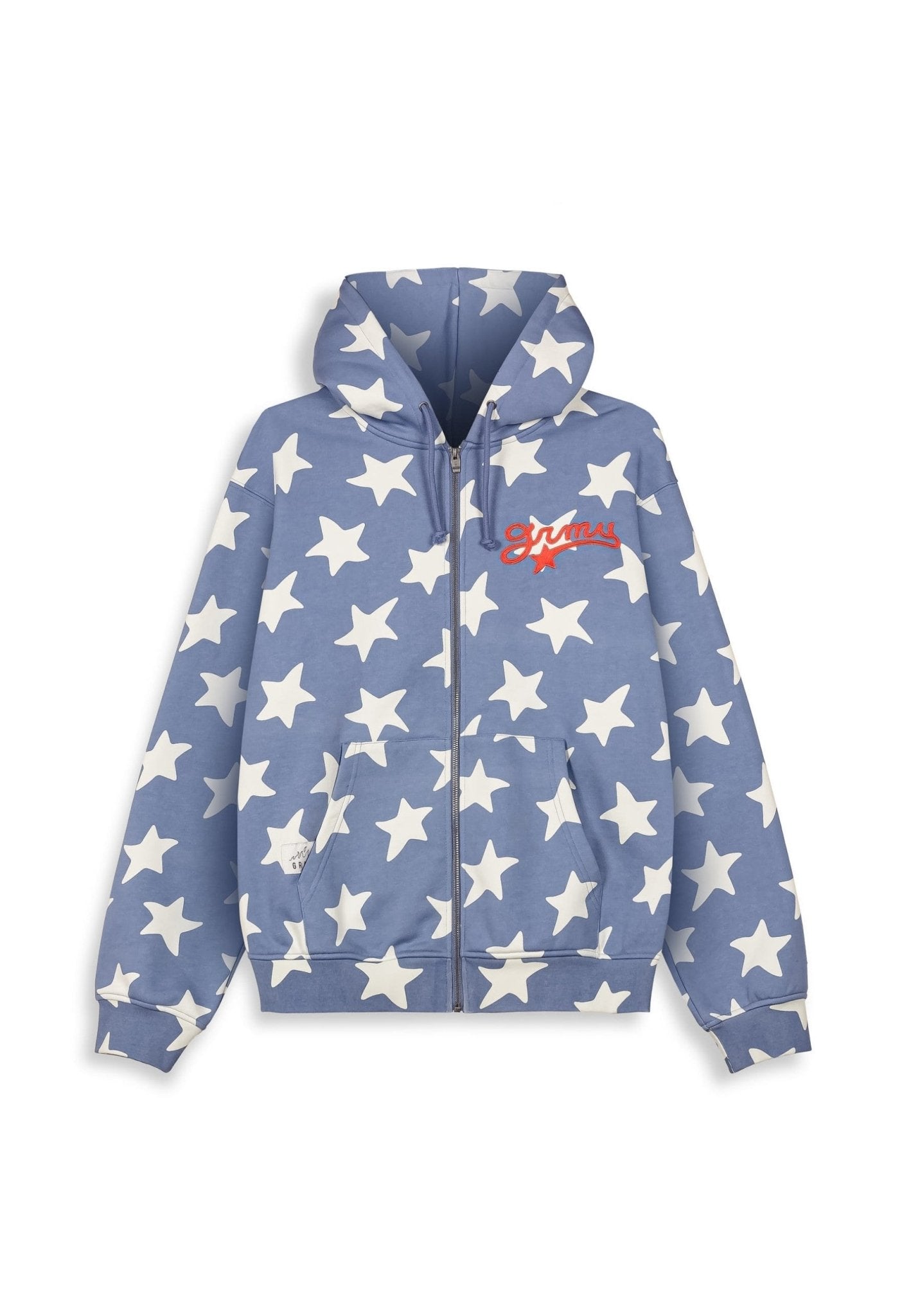 CHAQUETA GRIMEY AZUL MUDS THE RESIDENCE REGULAR ZIPPER HOODIE - AREA ZERO