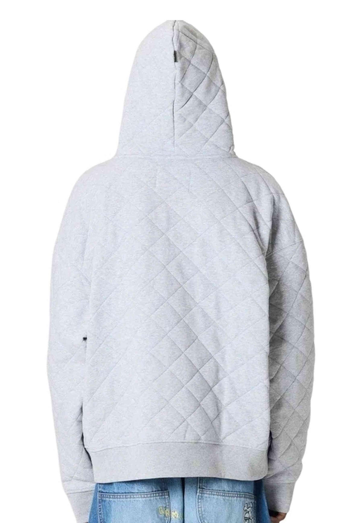 CHAQUETA GRIMEY GRIS THE PROPS QUILTED ZIP HOODIE