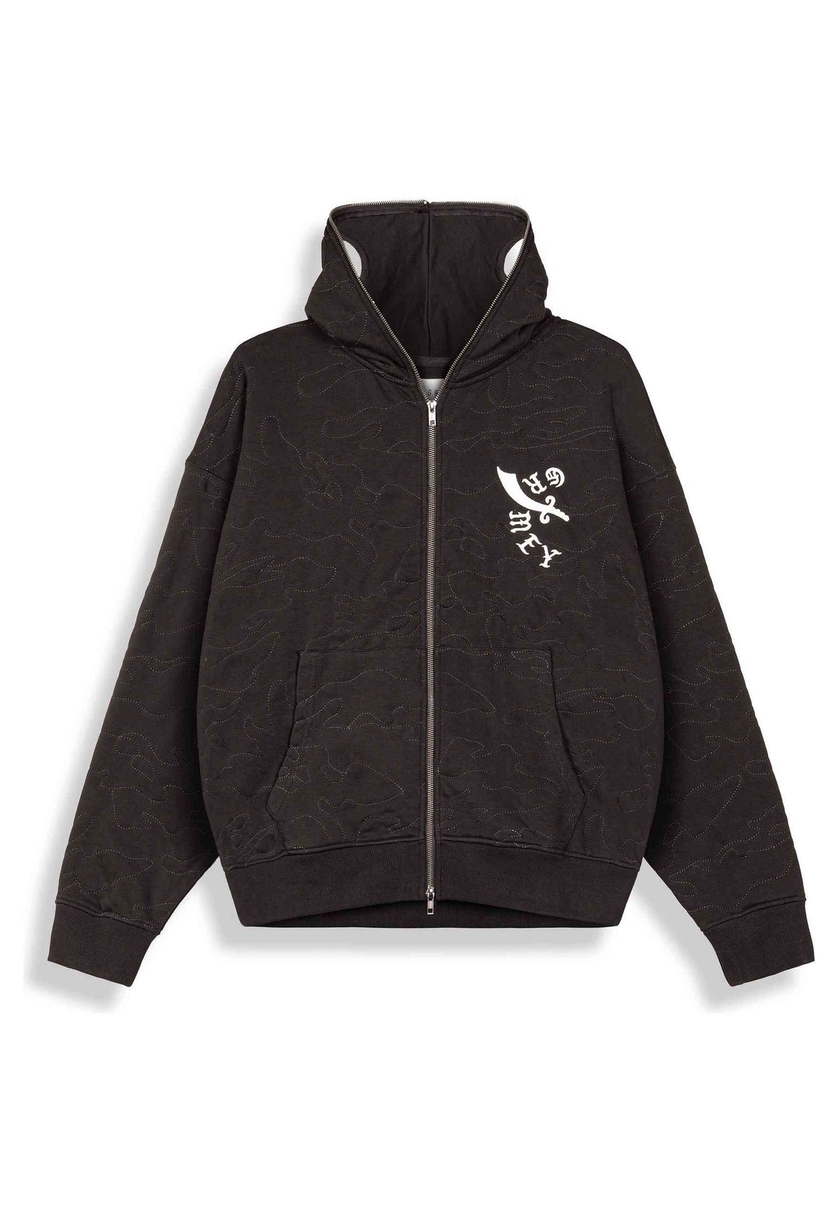 chaqueta Grimey Odd Cutlass Zipper Hoodie negra