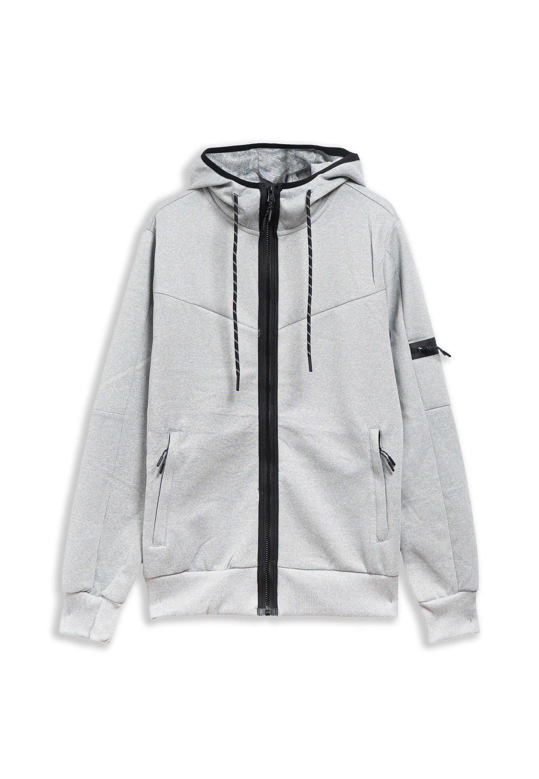 CHAQUETA GRIS POLY ARM POCKET TRACKJACKET