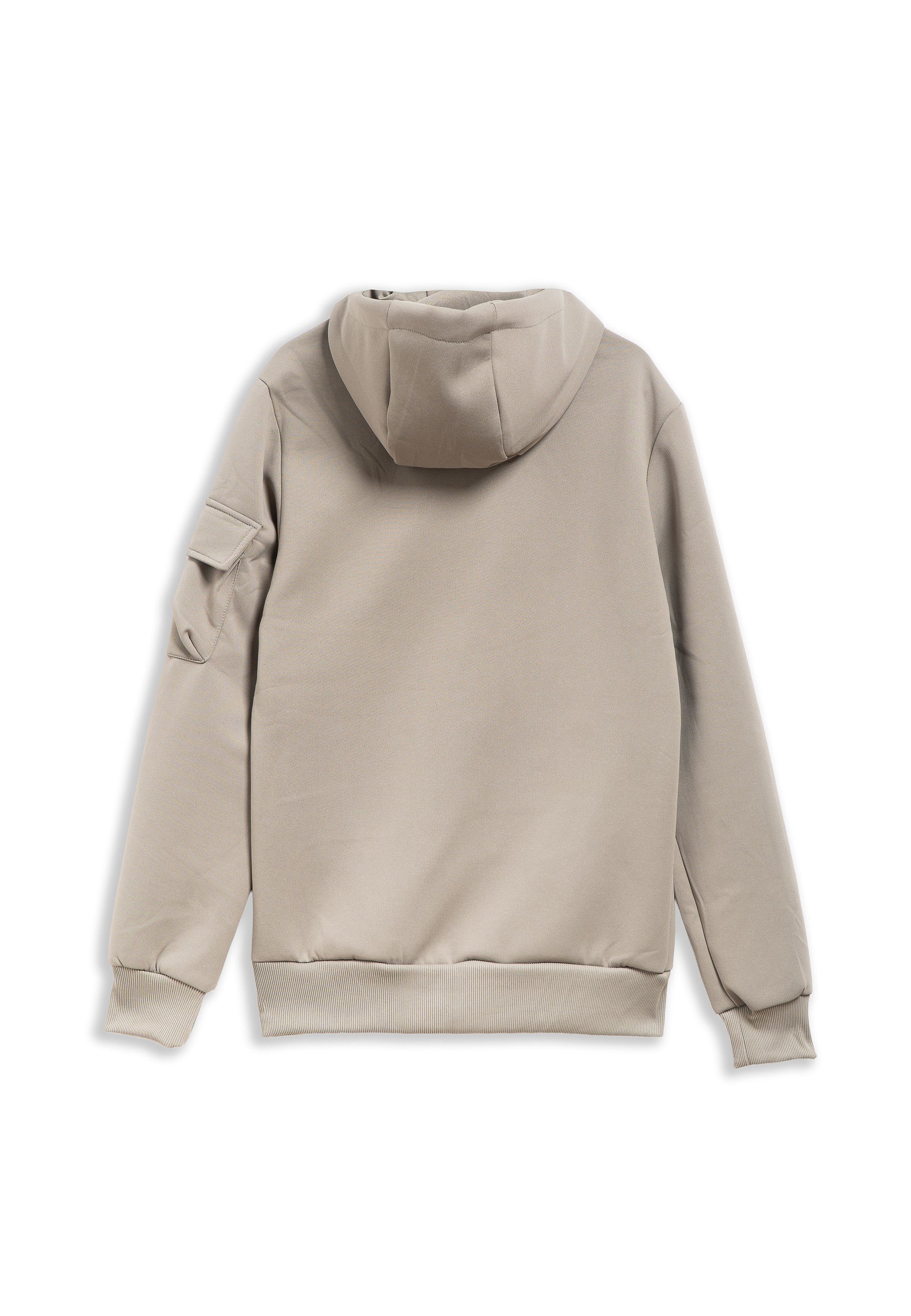 CHAQUETA GRIS POLY TECH ARM POCKET TRACKJACKET