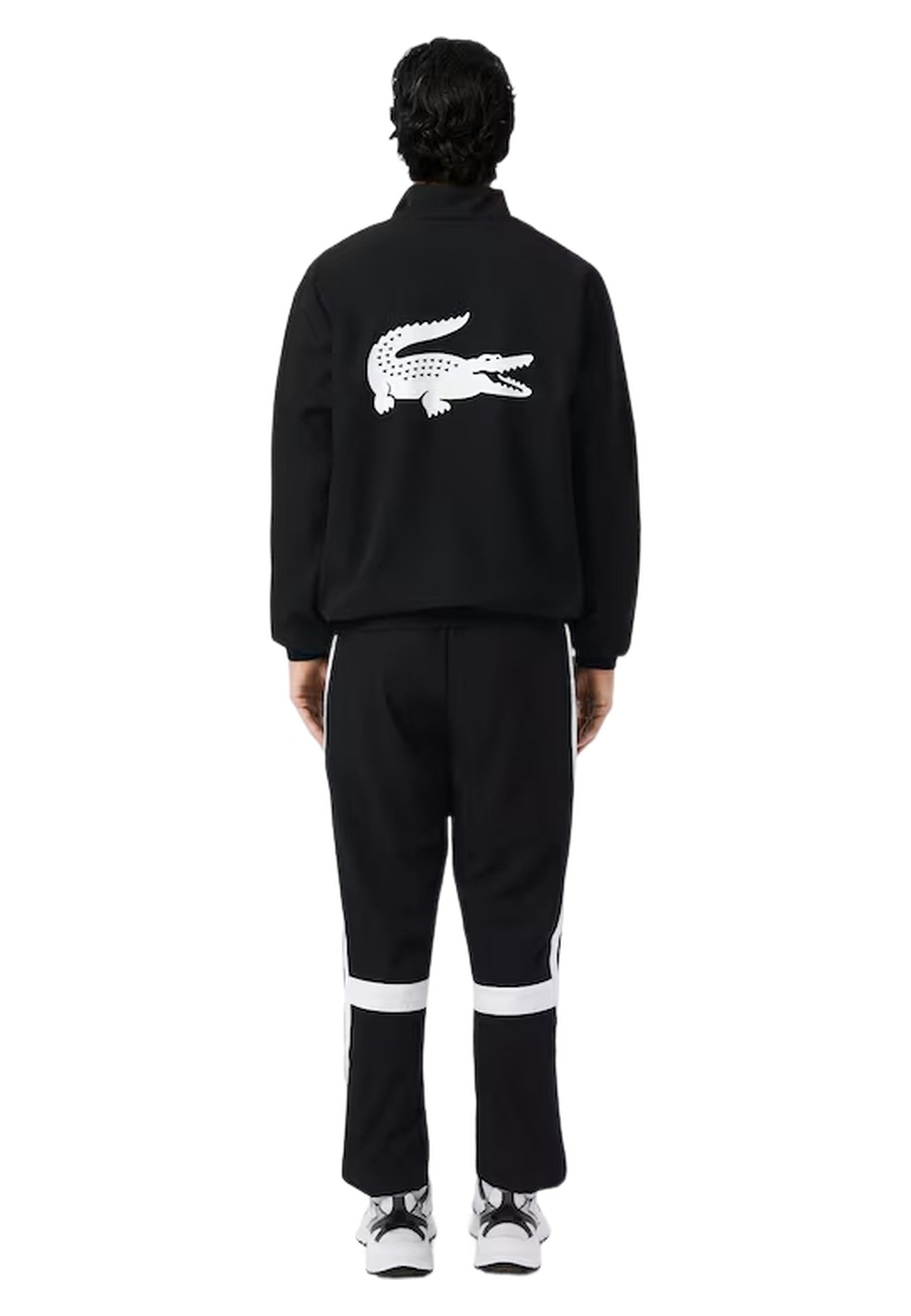 CHAQUETA LACOSTE NEGRA BACK CROCO TRACKJACKET