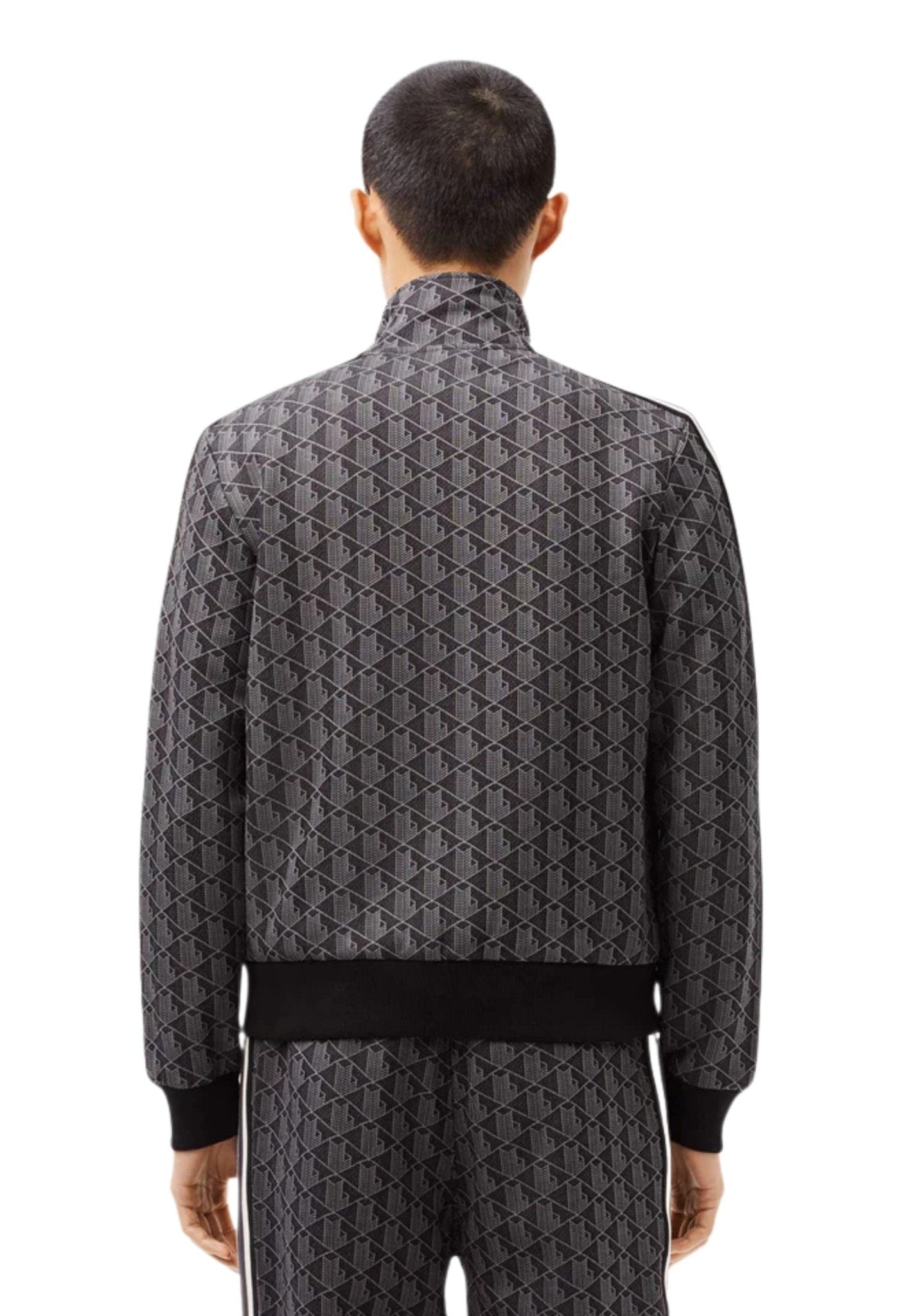 CHAQUETA LACOSTE NEGRA MONOGRAM TRACKJACKET - AREA ZERO