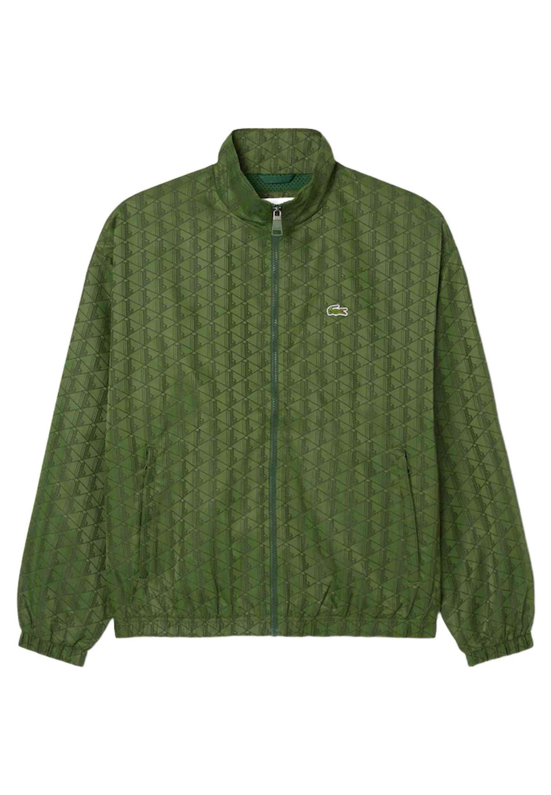 CHAQUETA LACOSTE VERDE MONOGRAM TRACKJACKET
