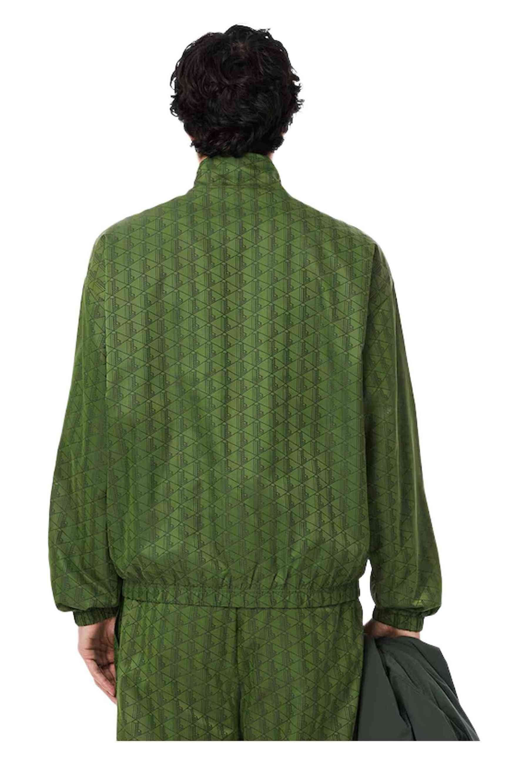 CHAQUETA LACOSTE VERDE MONOGRAM TRACKJACKET