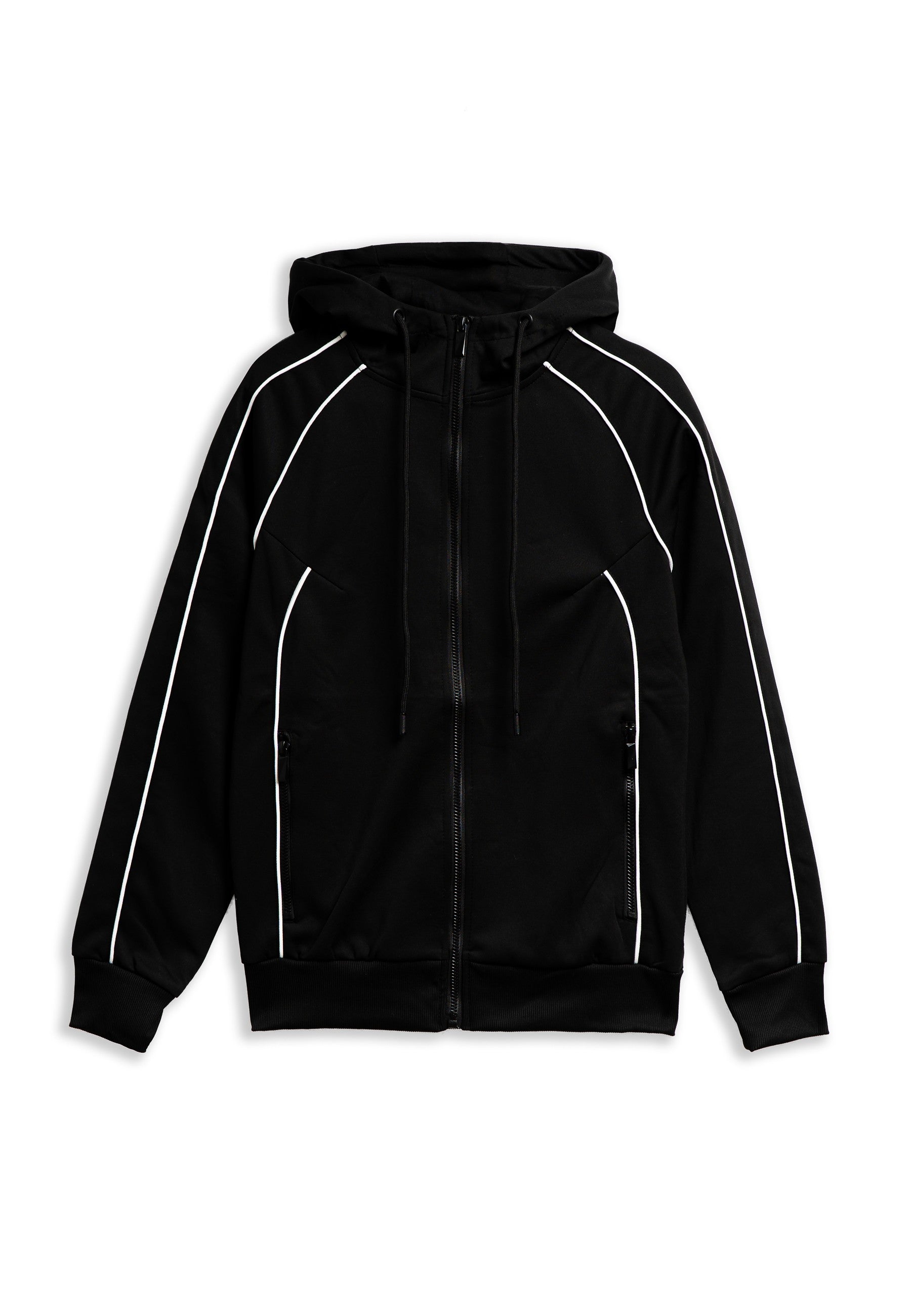 CHAQUETA NEGRA HOODED TRACKJACKET
