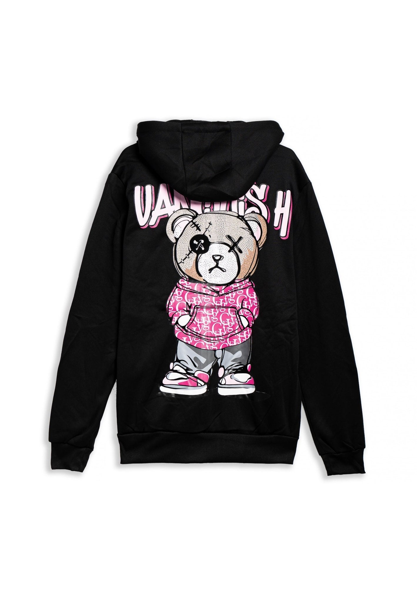 CHAQUETA NEGRA/ROSA VANQUISH ANGRY BEAR TRACKJACKET - AREA ZERO
