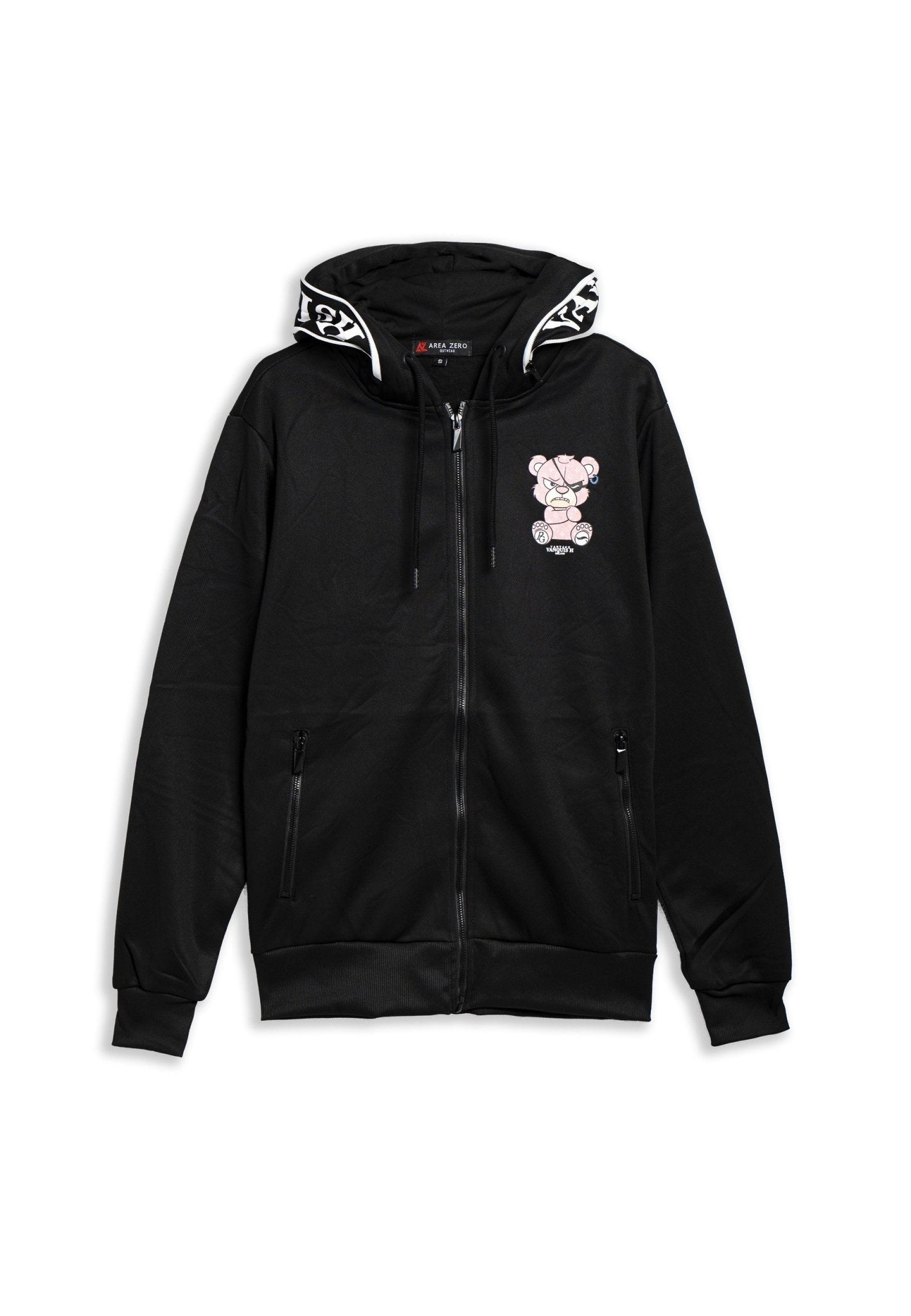 CHAQUETA NEGRA/ROSA VANTAGE PIRATE BEAR TRACKJACKET - AREA ZERO