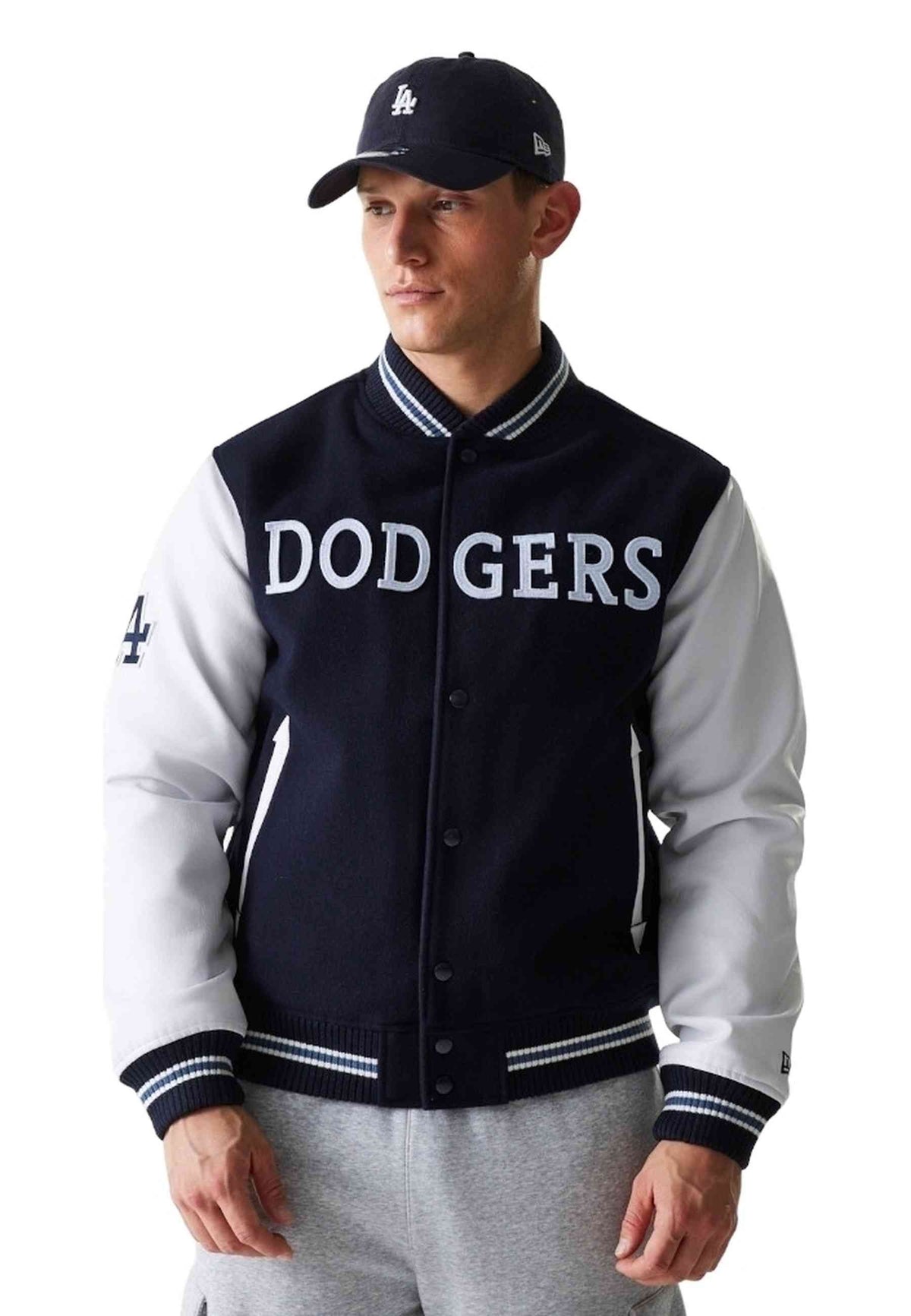 CHAQUETA NEW ERA MARINO LOS ANGELES DODGERS MLB WORDMARK VARSITY JACKET