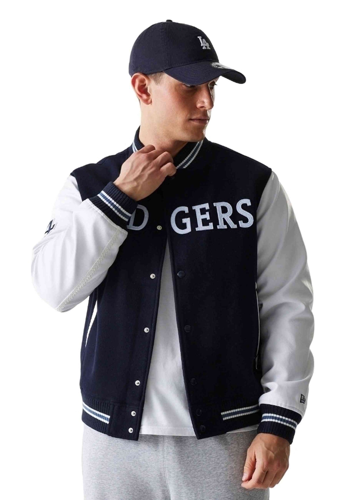 CHAQUETA NEW ERA MARINO LOS ANGELES DODGERS MLB WORDMARK VARSITY JACKET