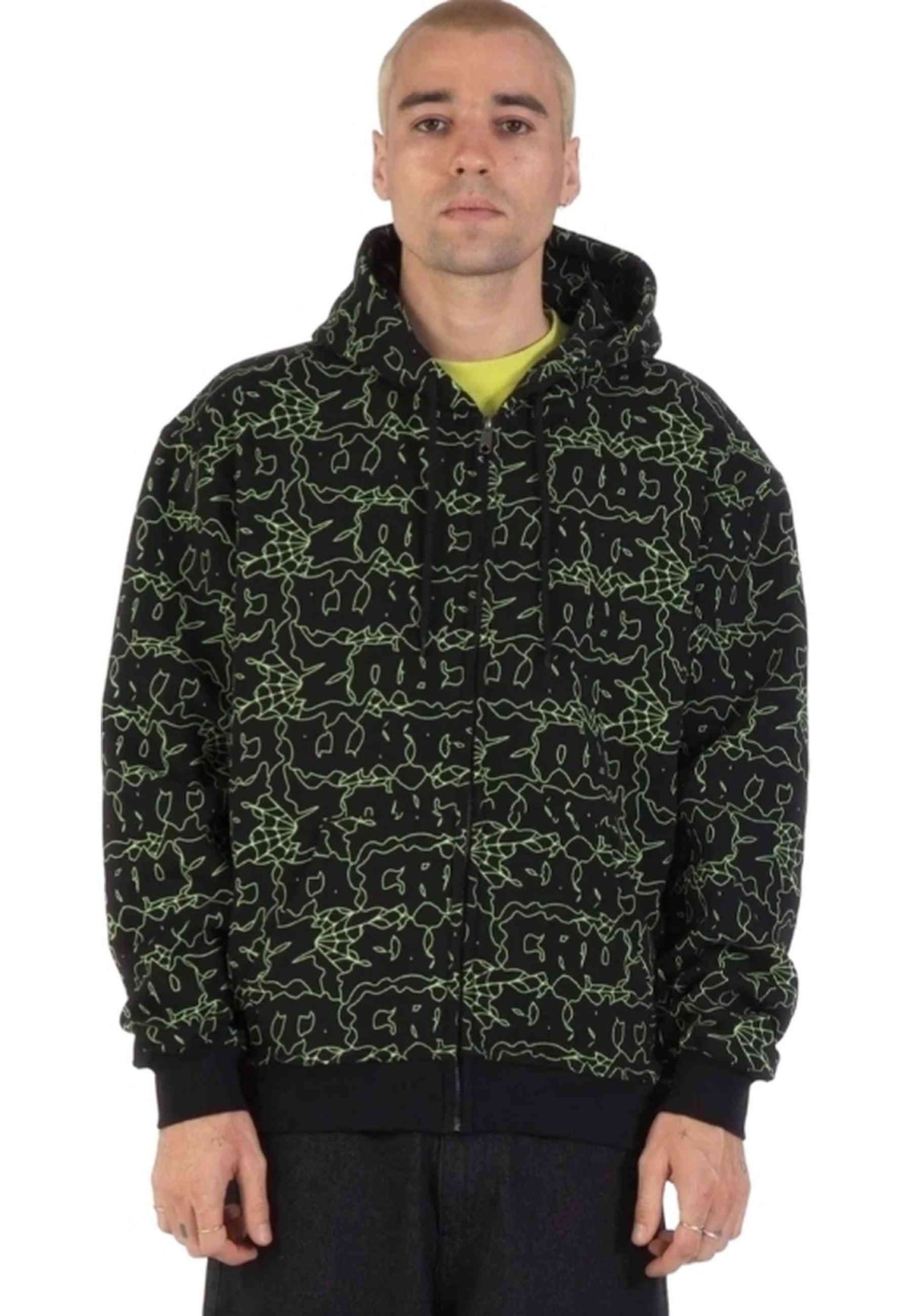 CHAQUETA SANTA CRUZ NEGRA PUNK WEB ZIP HOOD JACKET