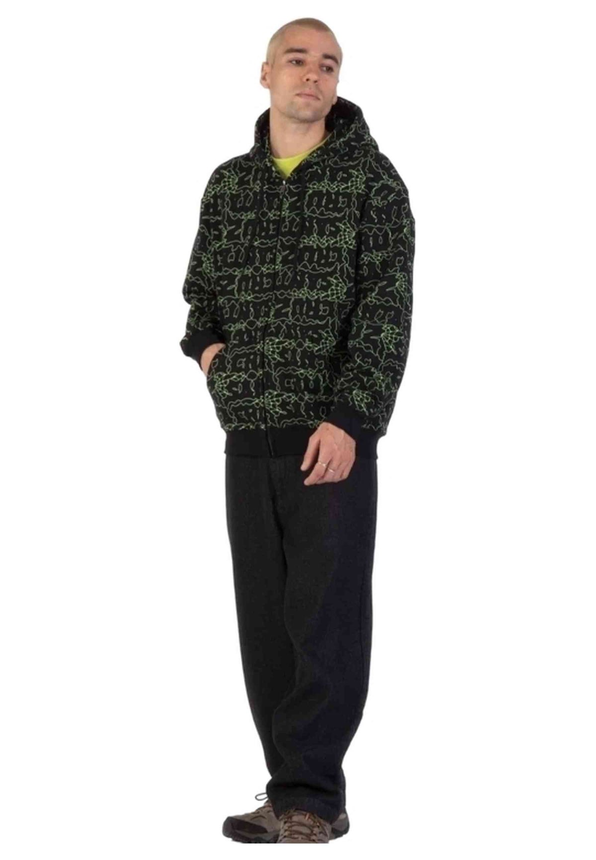 CHAQUETA SANTA CRUZ NEGRA PUNK WEB ZIP HOOD JACKET
