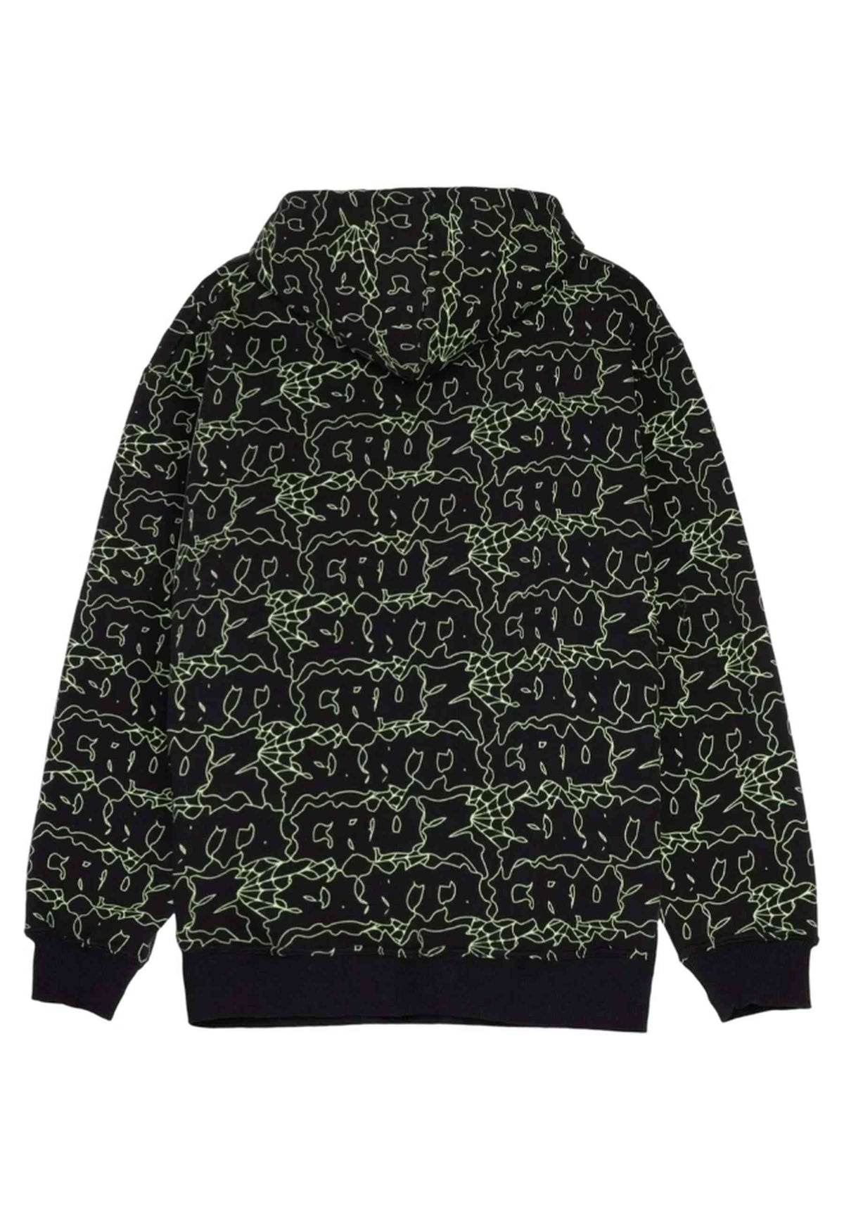 CHAQUETA SANTA CRUZ NEGRA PUNK WEB ZIP HOOD JACKET