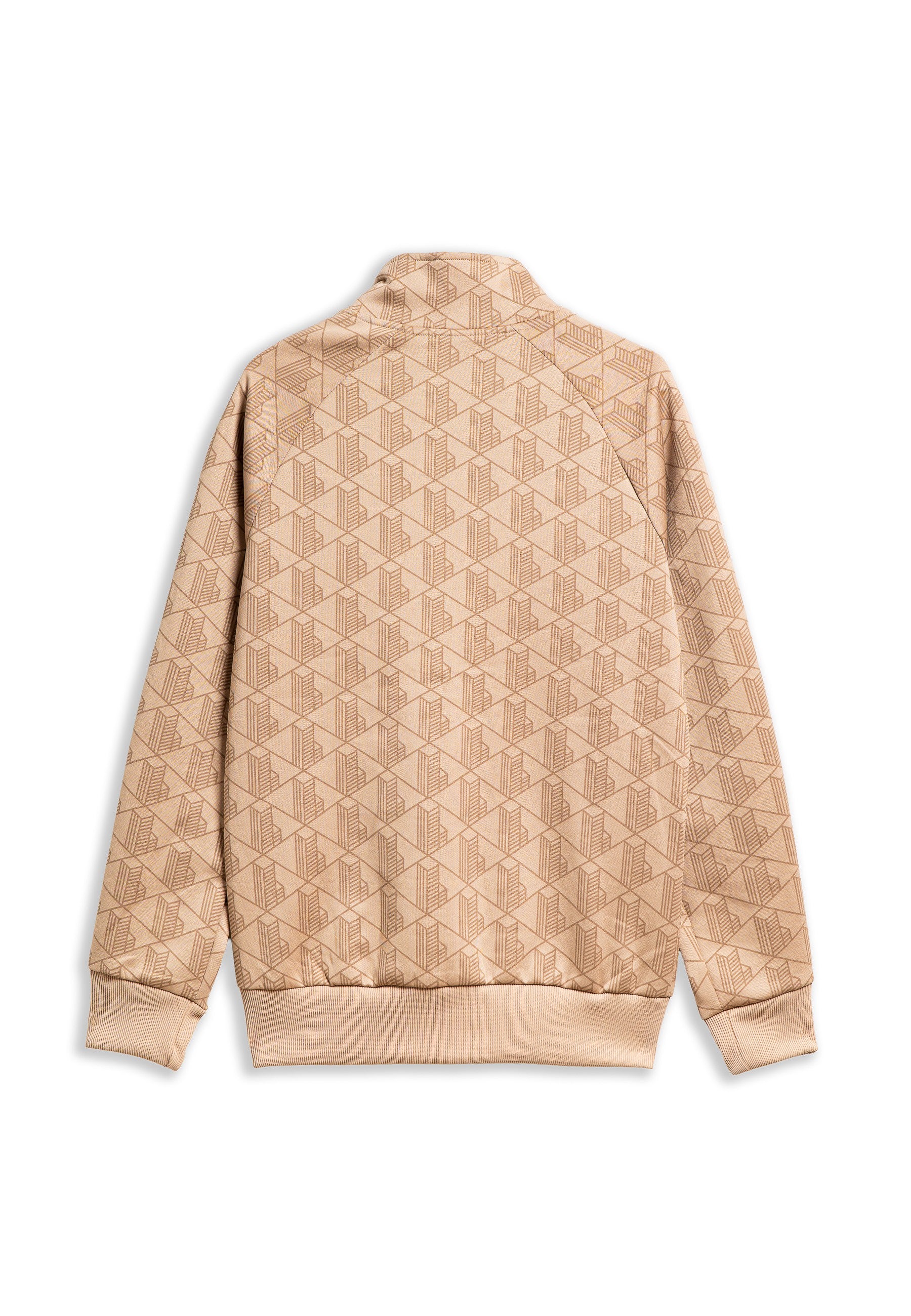 CHAQUETA TOSTADA MONOGRAPHIC ZIPPED TRACKJACKET