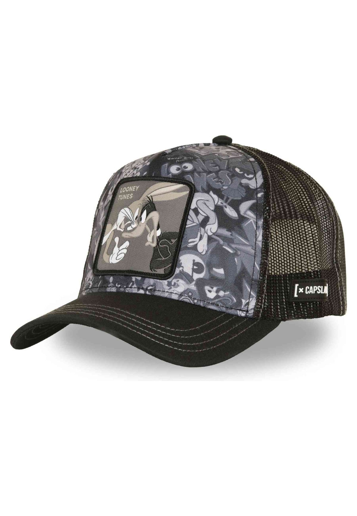 GORRA CAPSLAB NEGRA BUGS/DAFFY DUO TRUCKER CAP
