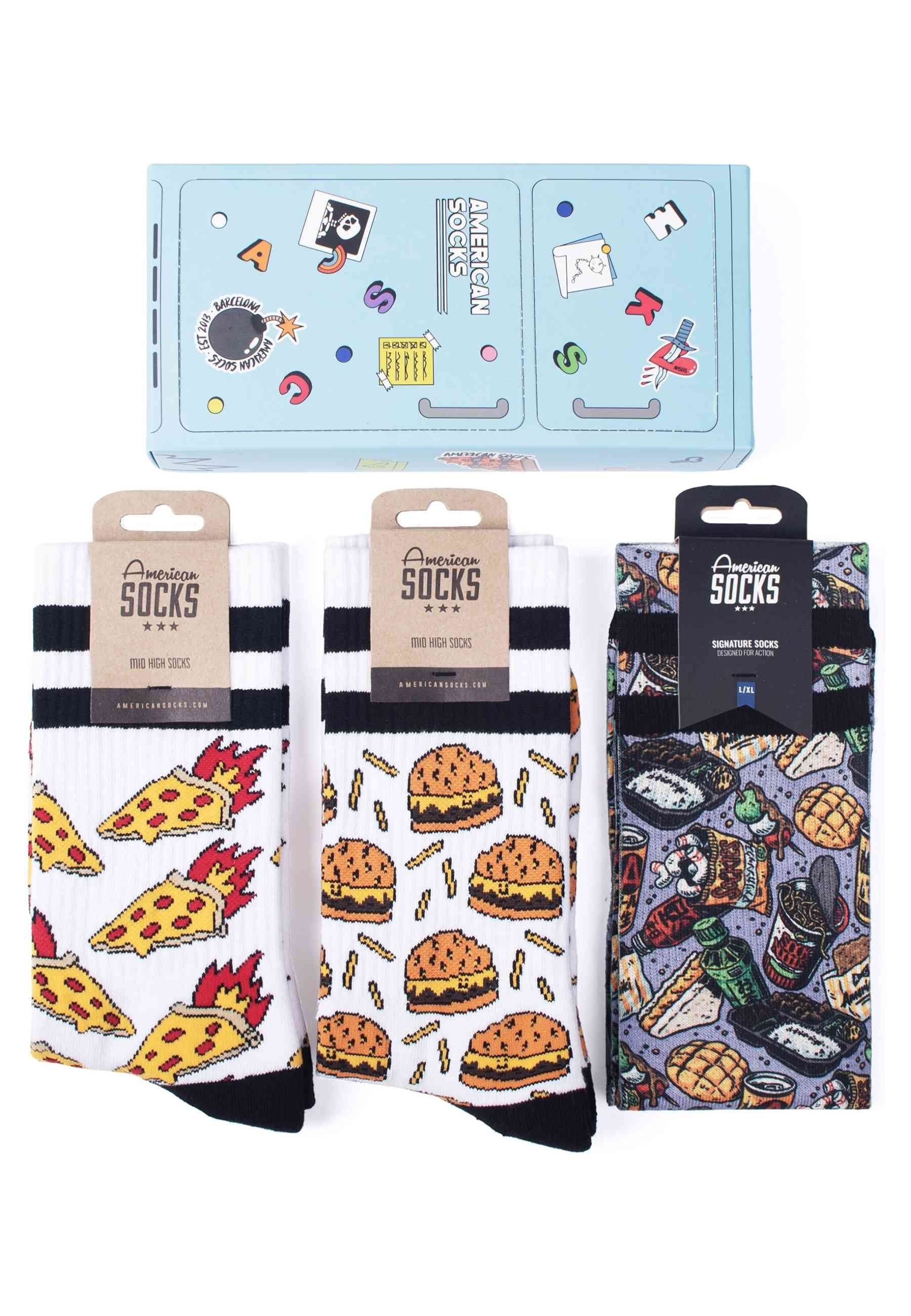 GIFT BOX AMERICAN SOCKS FRISTY FRIDGE SIGNATURE MID HIGH