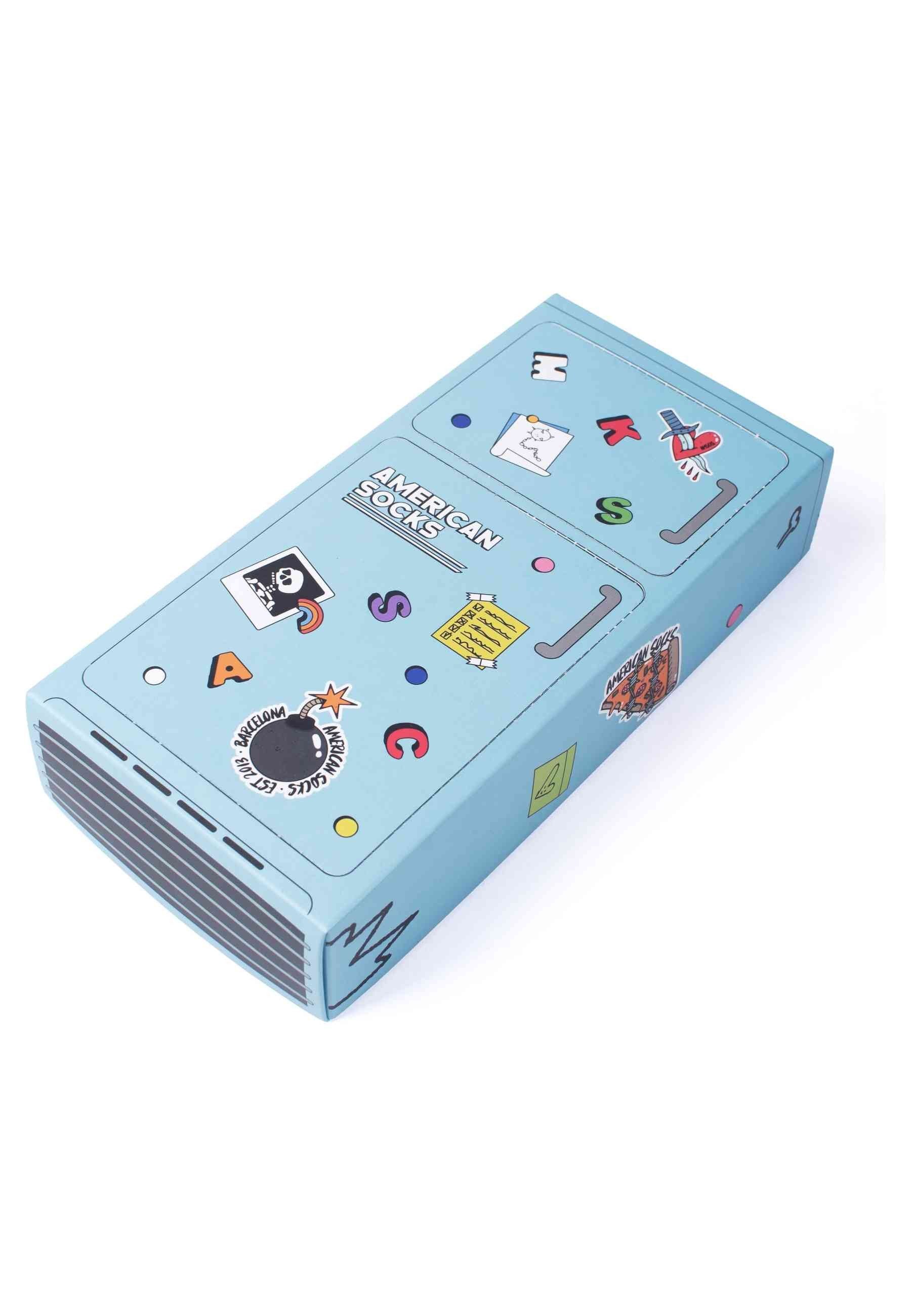 GIFT BOX AMERICAN SOCKS FRISTY FRIDGE SIGNATURE MID HIGH