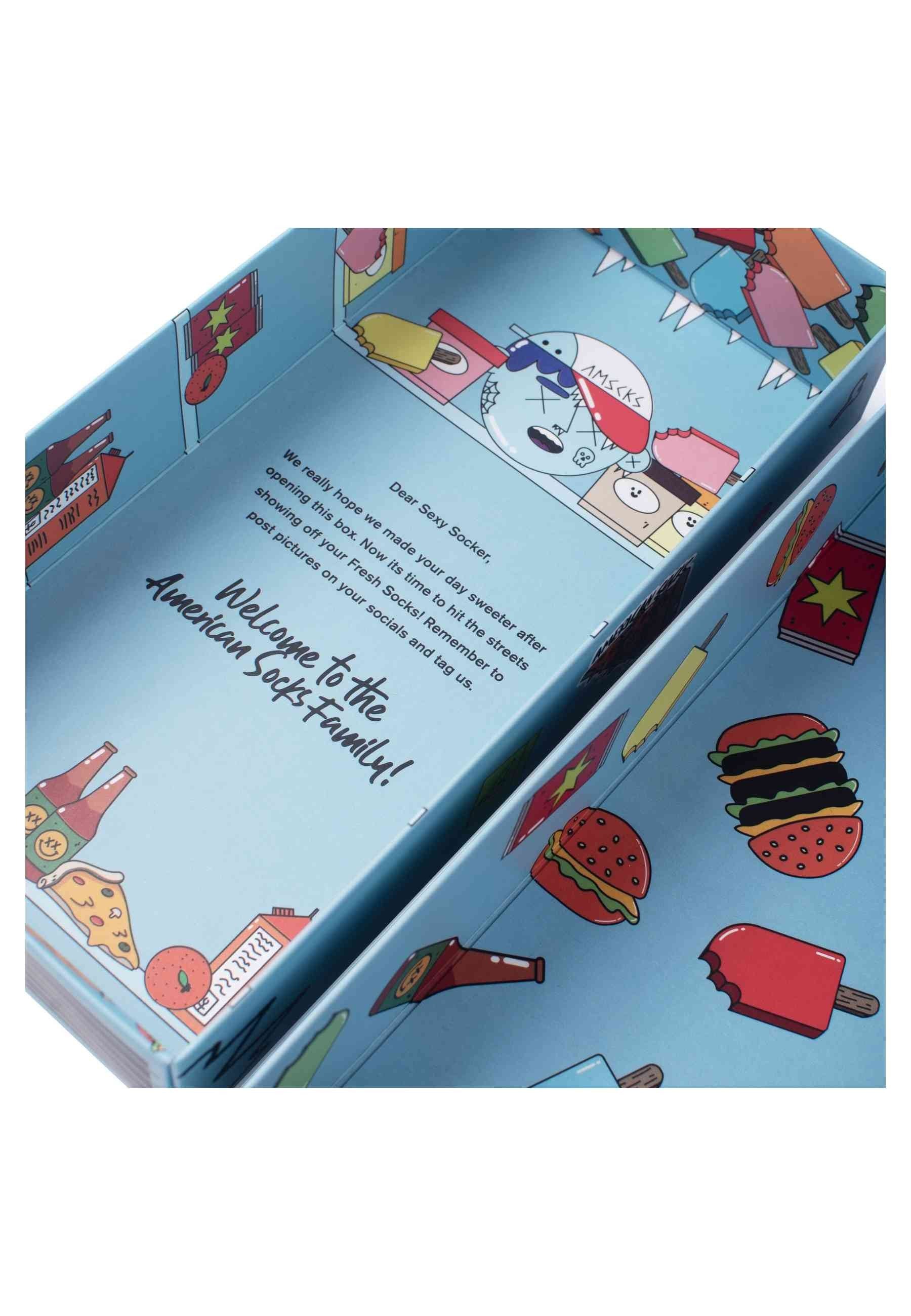 GIFT BOX AMERICAN SOCKS FRISTY FRIDGE SIGNATURE MID HIGH