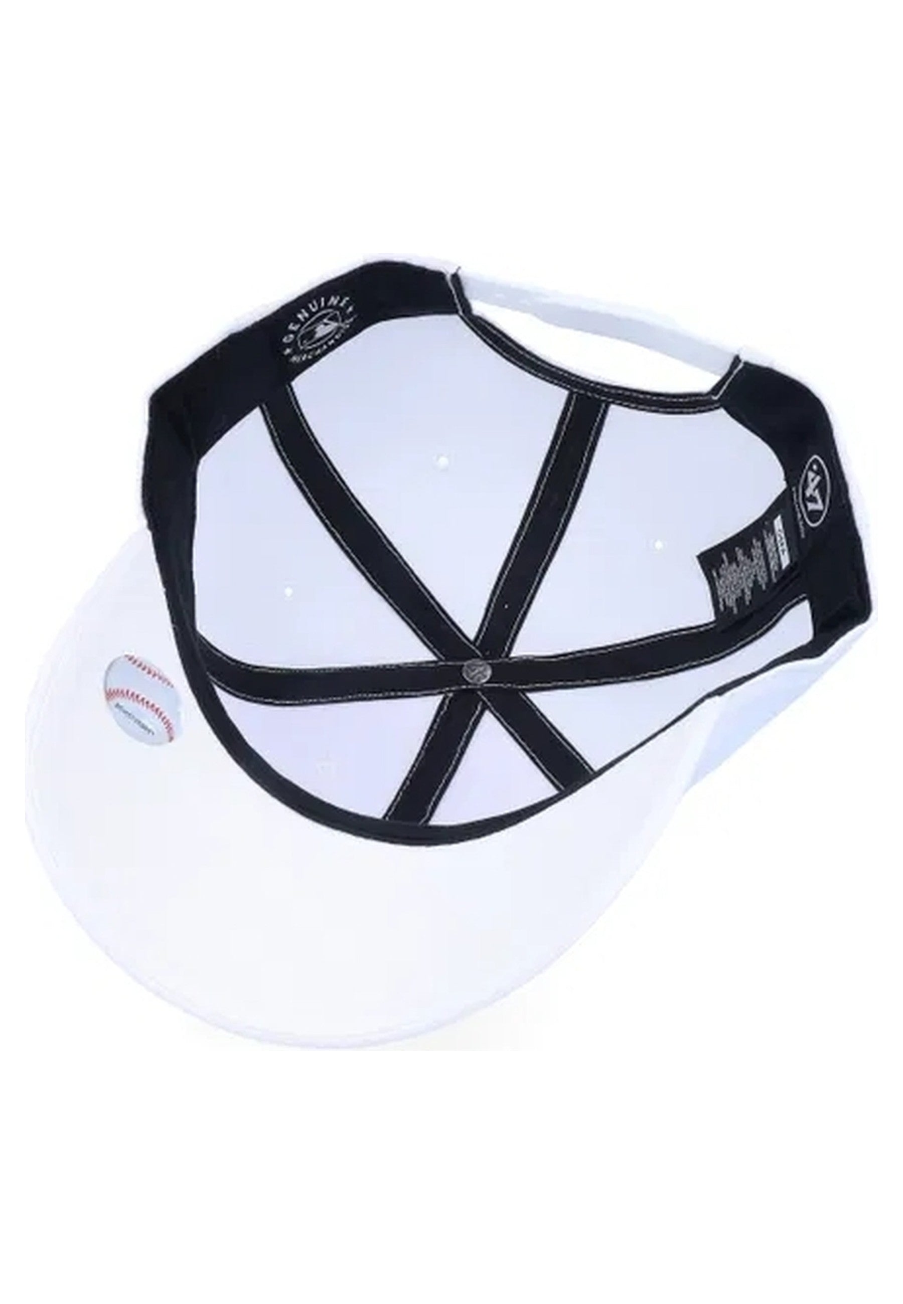 GORRA 47 BRAND BLANCA BORDADO YANKEES FRENTE VISERA CURVA