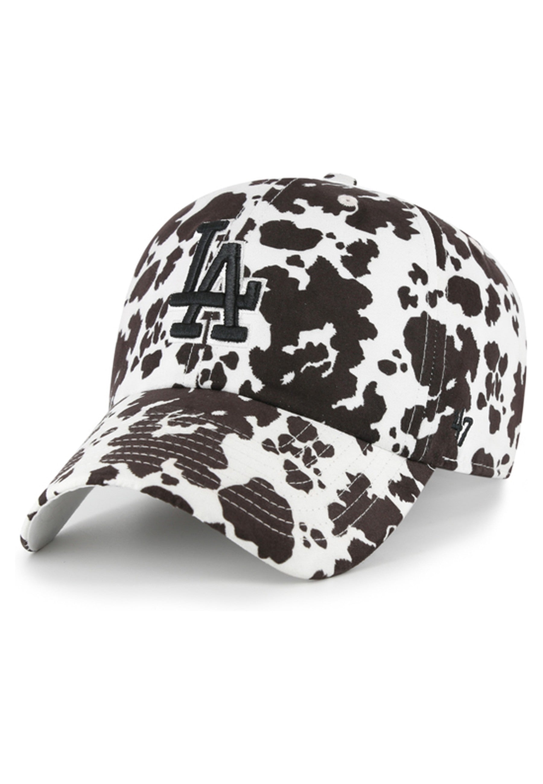 GORRA 47 BRAND BLANCA COW PRINT DODGERS BESSIE CLEAN UP CAP