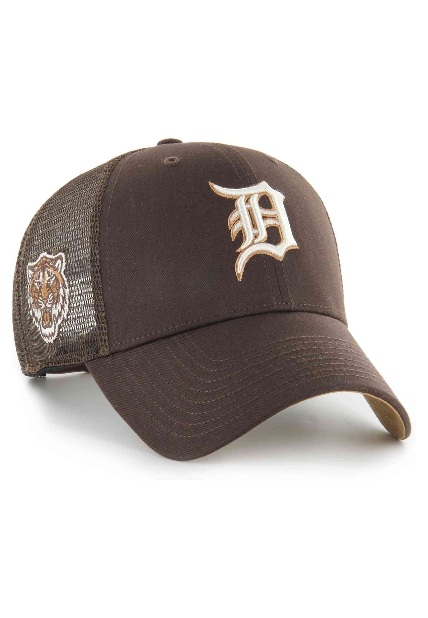 GORRA 47 BRAND MARRON DETROIT TIGERS SIDE PATCH MVP TRUCKER CAP - AREA ZERO