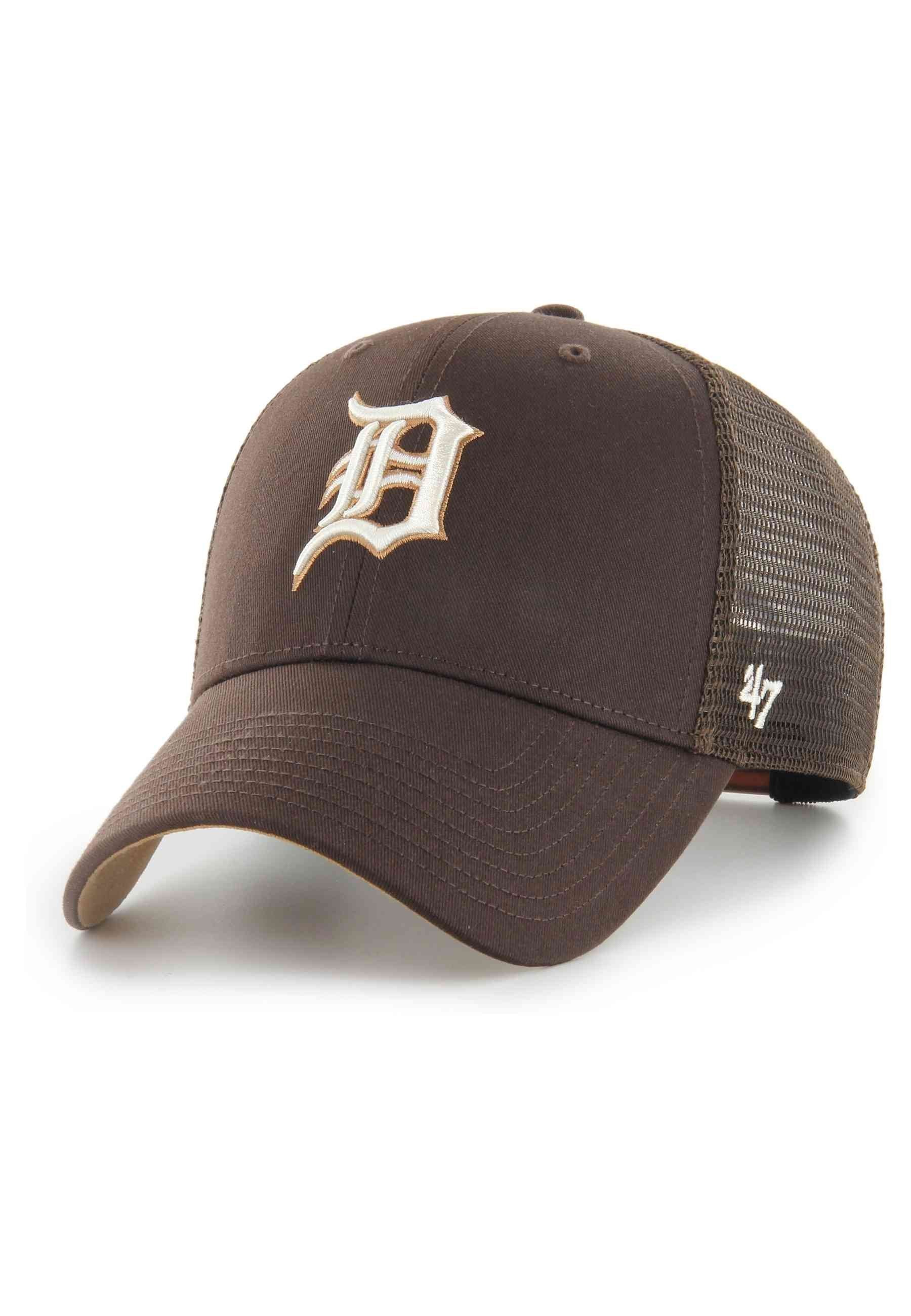 GORRA 47 BRAND MARRON DETROIT TIGERS SIDE PATCH MVP TRUCKER CAP