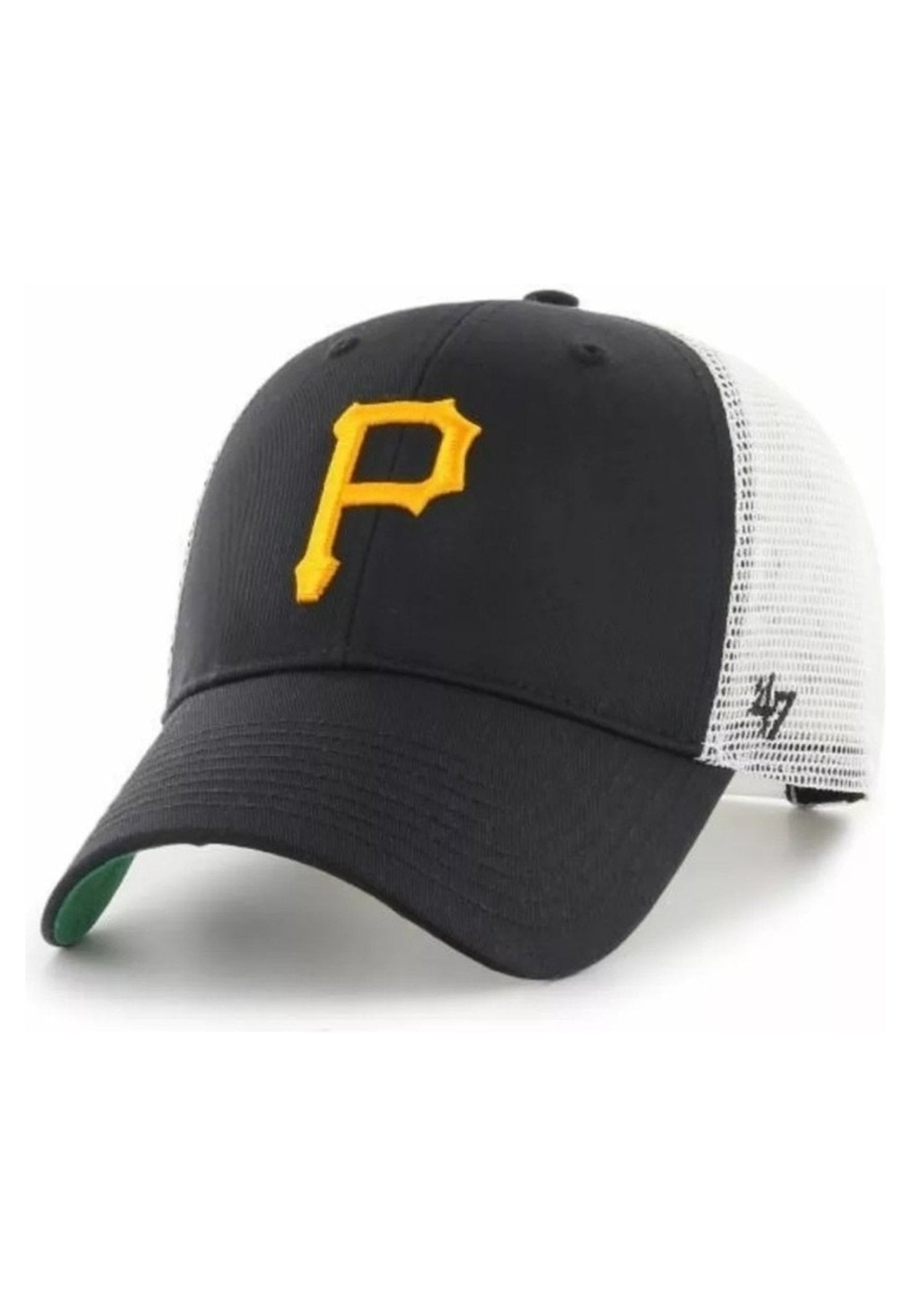 GORRA 47 BRAND NEGRA PIRATES TRUCKER BORDADO FRENTE VISERA CURVA - AREA ZERO