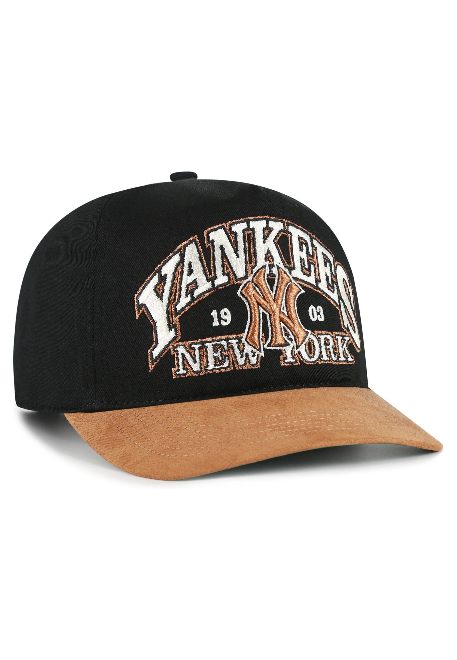 GORRA 47 BRAND NEGRA YANKEES BRENTWOOD SUEDE HITCH CAP