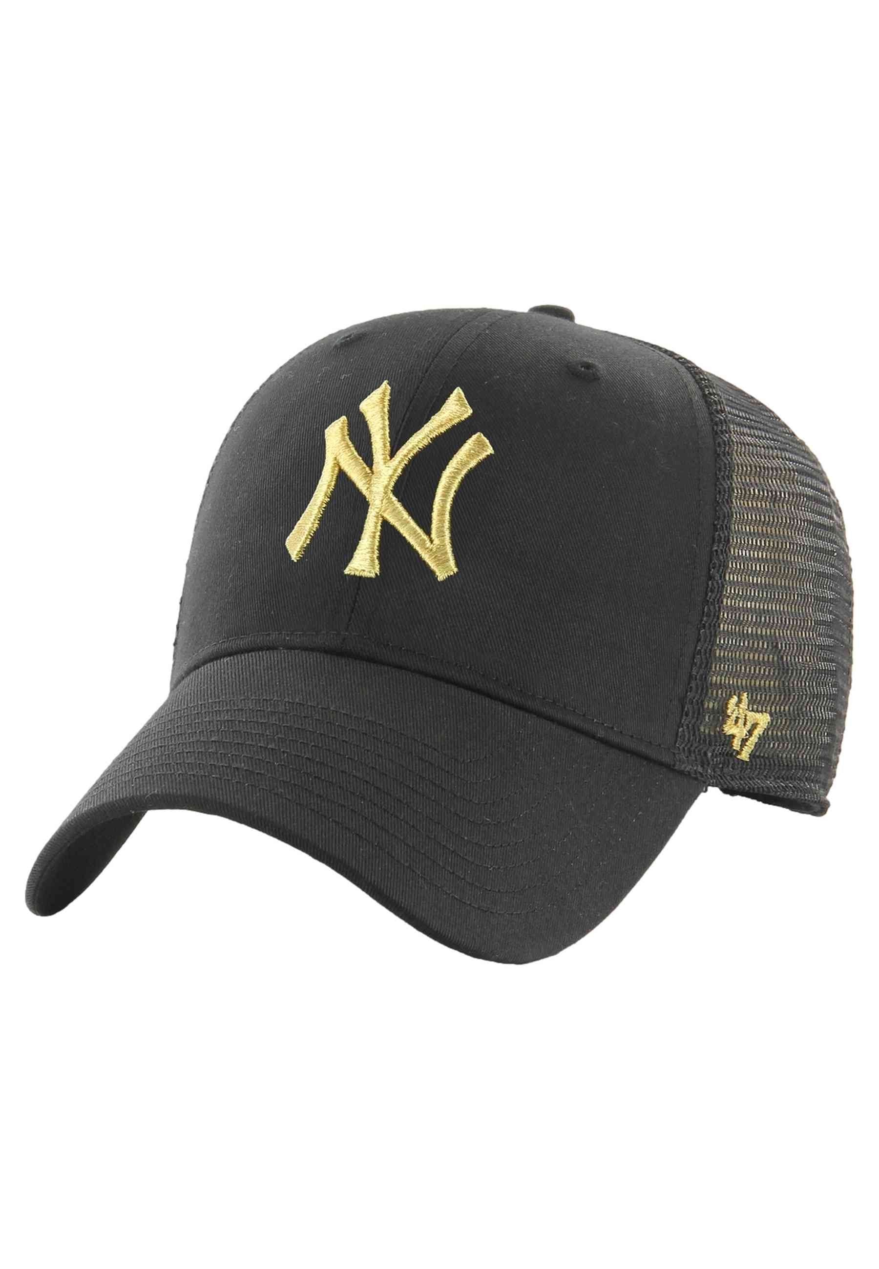 GORRA 47 BRAND NEGRA YANKEES METALLIC LOGO MVP TRUCKER CAP