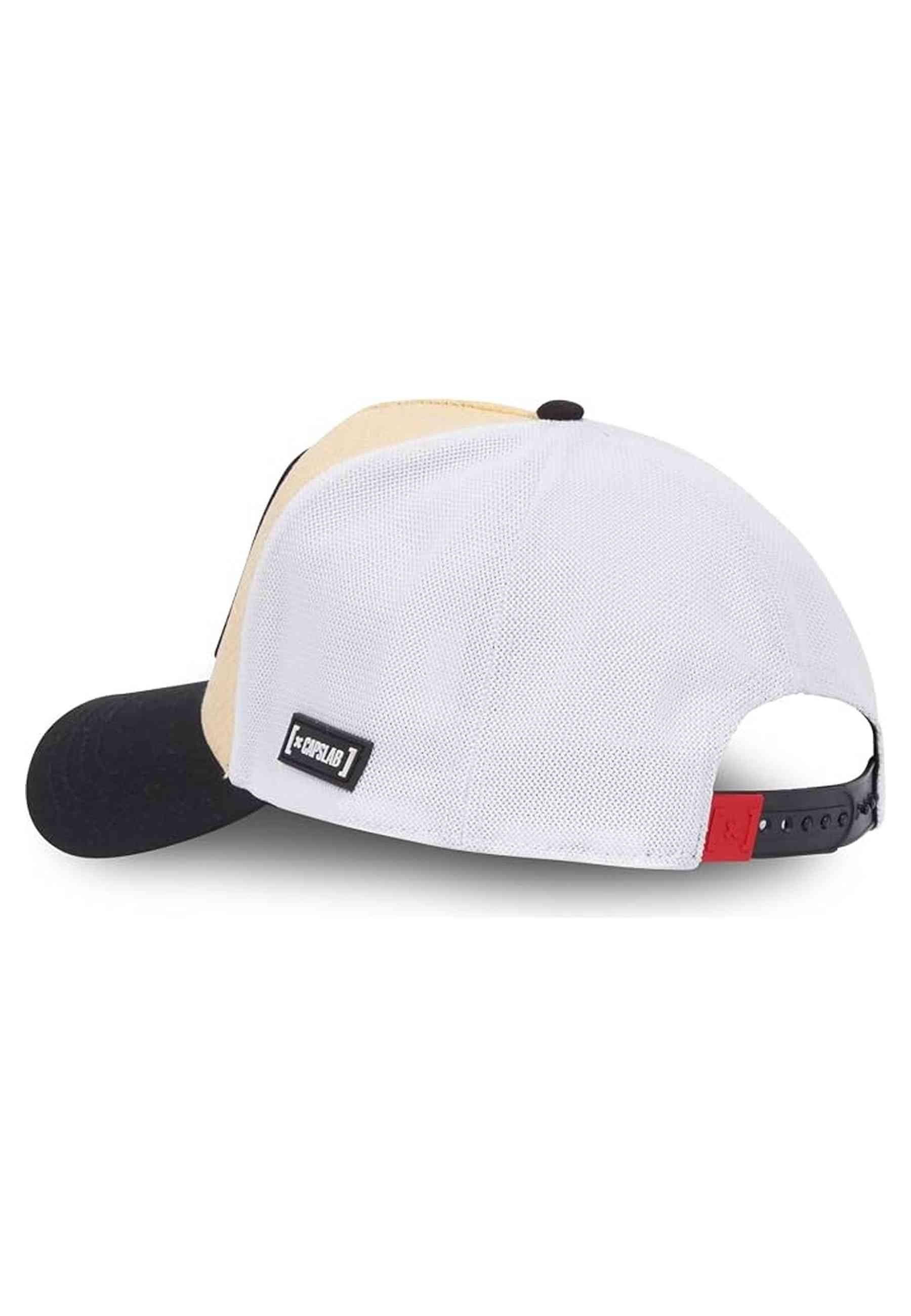 GORRA CAPSLAB BEIGE ONE PIECE SKULL TRUCKER CAP