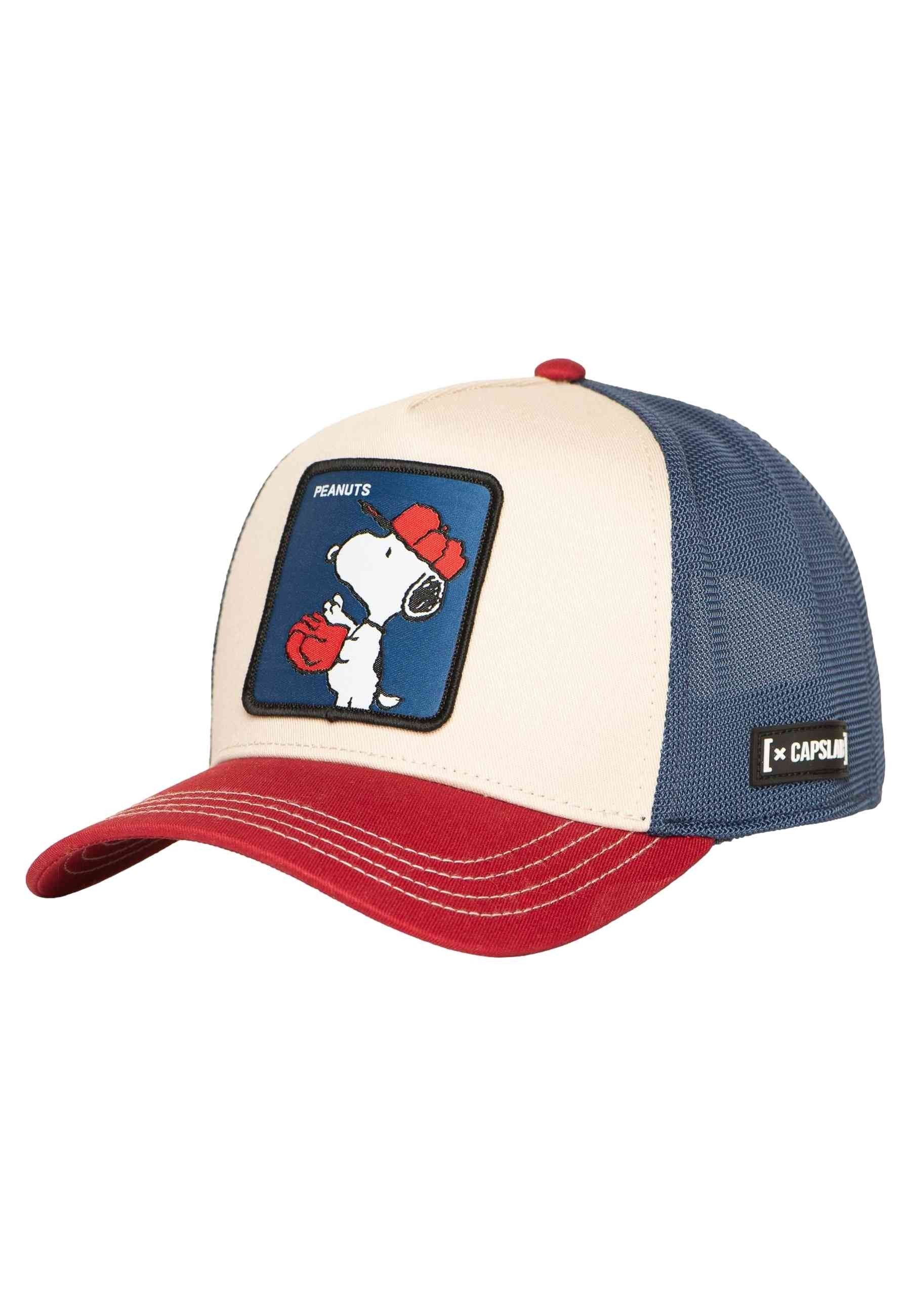 GORRA CAPSLAB BEIGE SNOOPY PEA6 VA2 TRUCKER CAP
