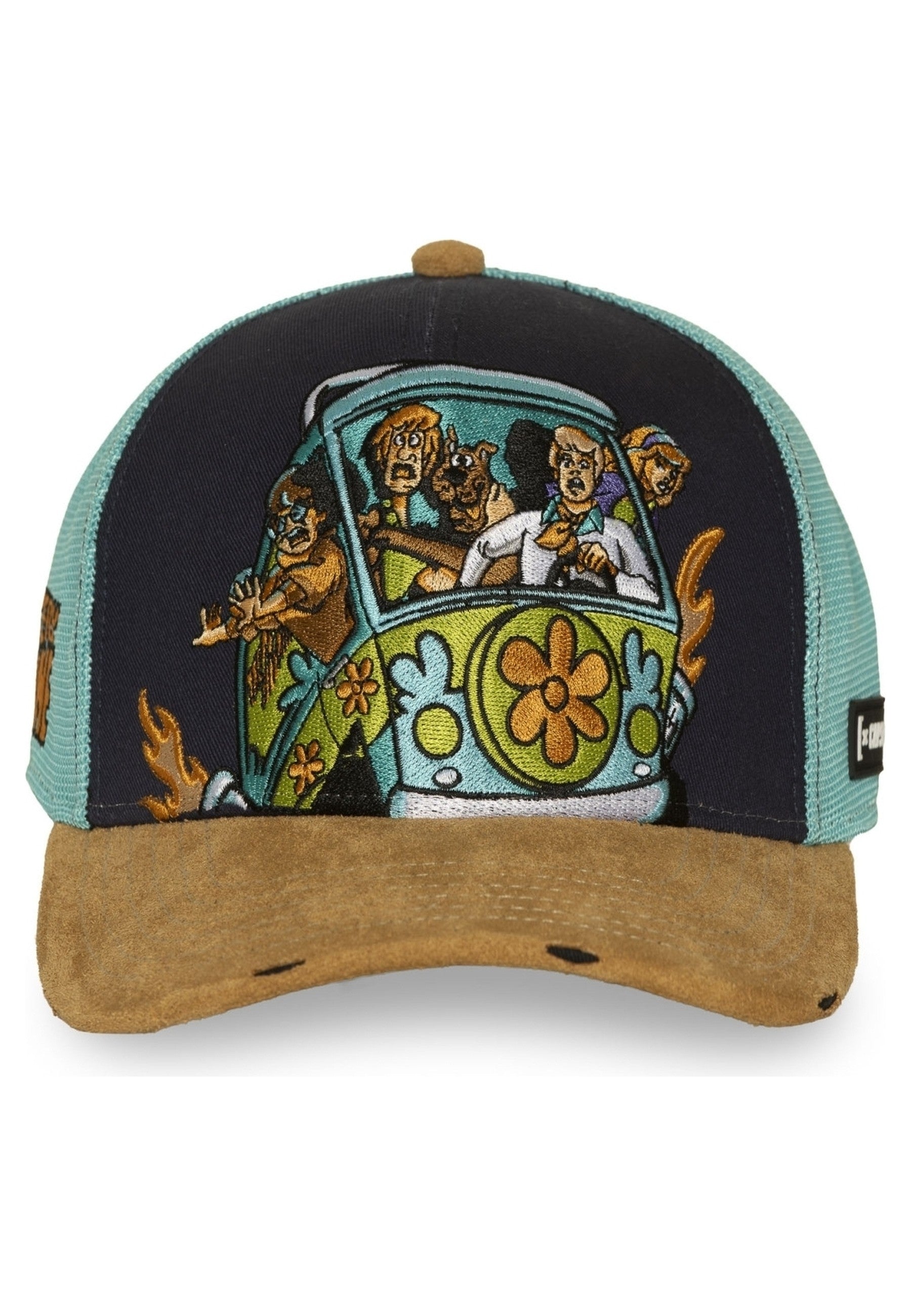 GORRA CAPSLAB MARINO MYSTERY VAN EMBROIDERED LOGO TRUCKER CAP