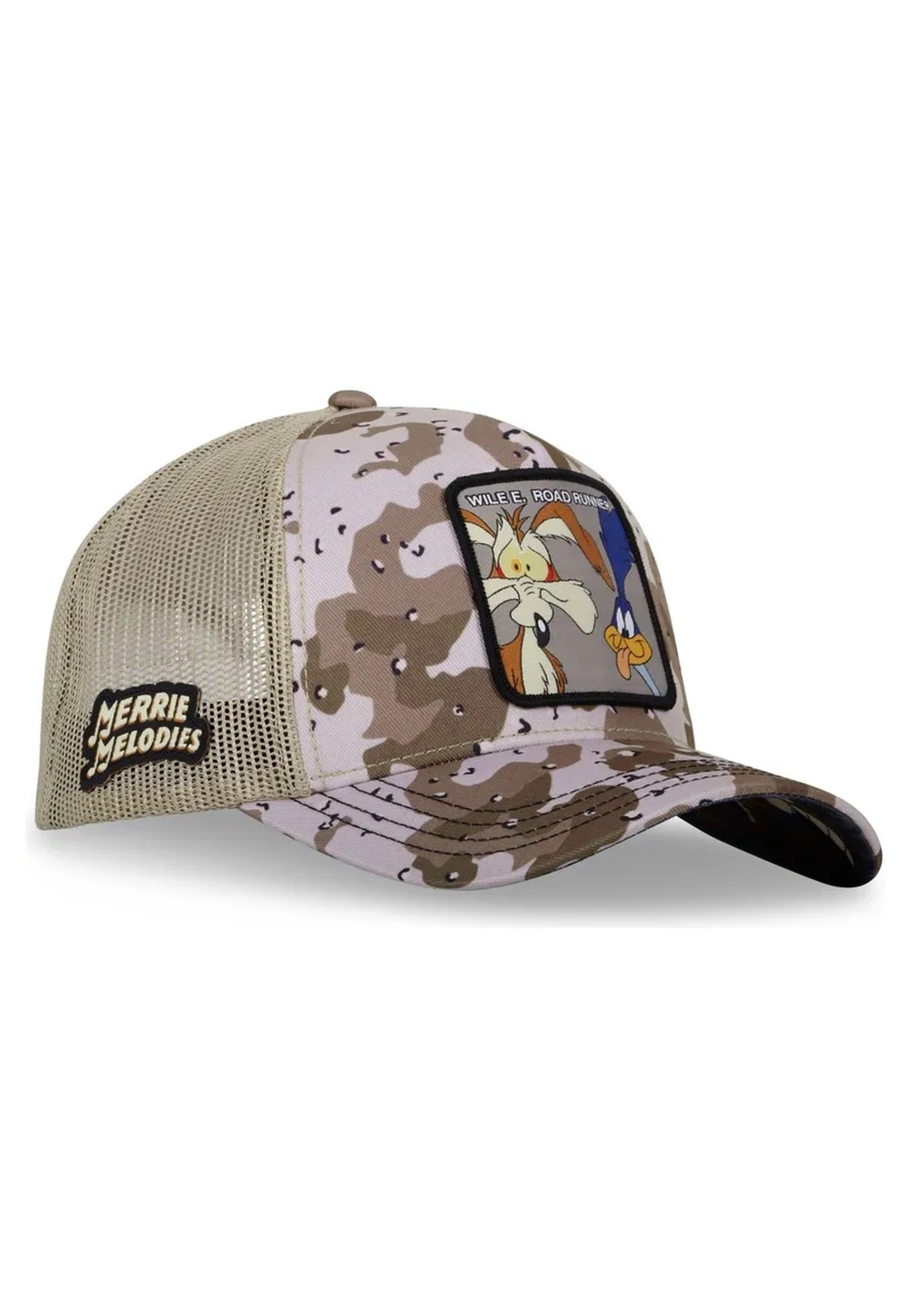 GORRA CAPSLAB MARRON CAMUFLAJE WILE & COYOTE TRUCKER CAP