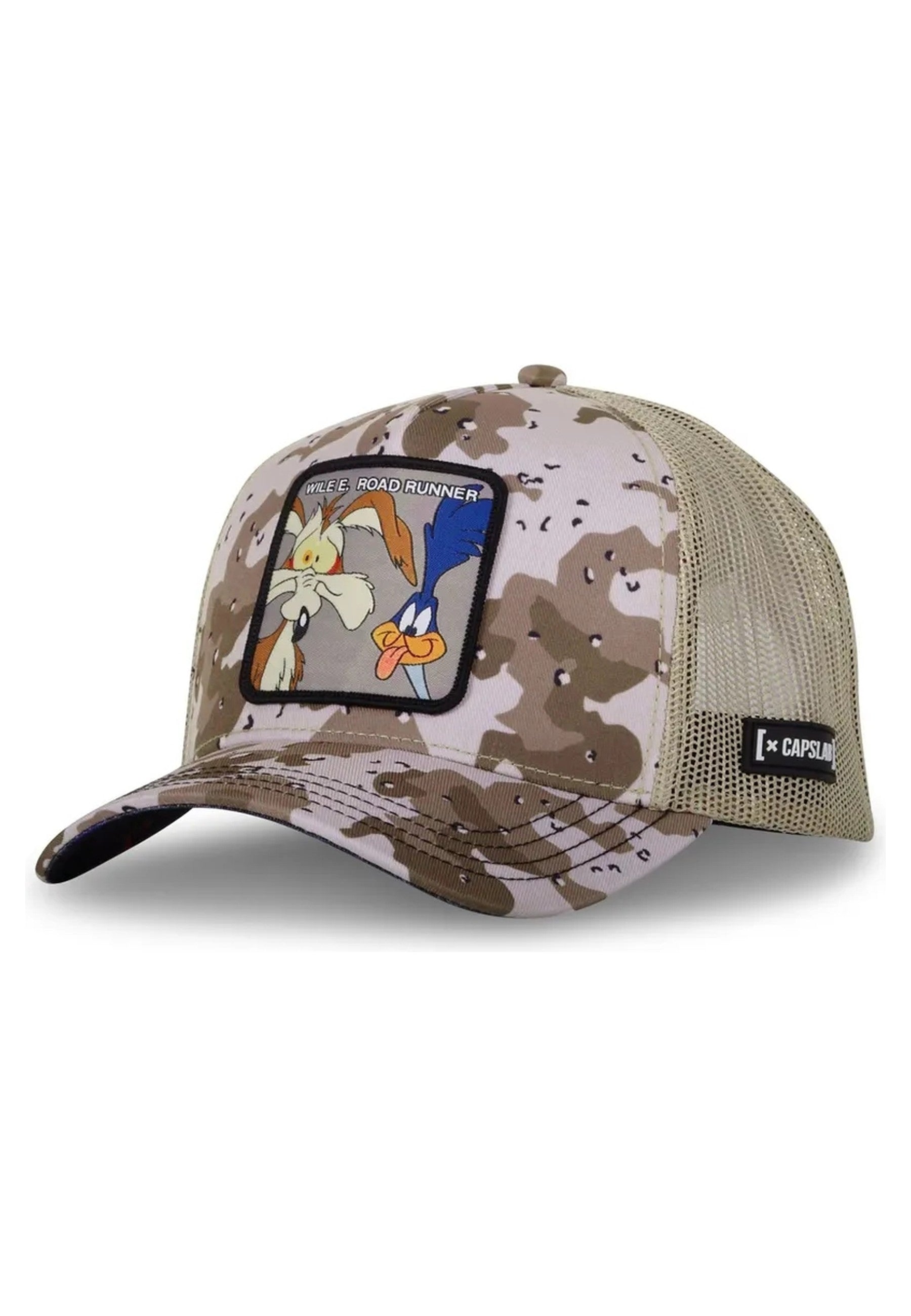 GORRA CAPSLAB MARRON CAMUFLAJE WILE & COYOTE TRUCKER CAP