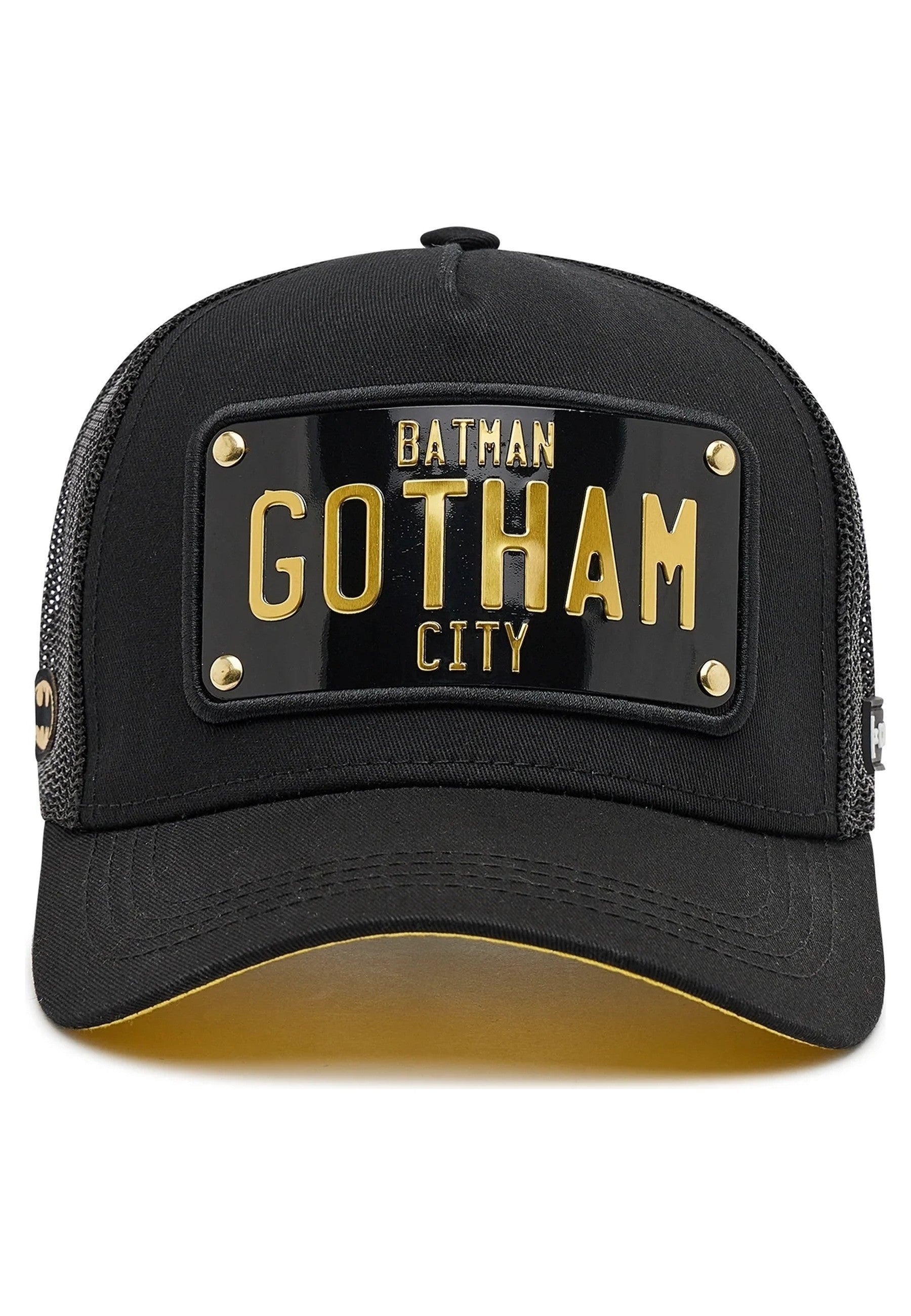 GORRA CAPSLAB NEGRA GOTHAM PLATE TRUCKER CAP
