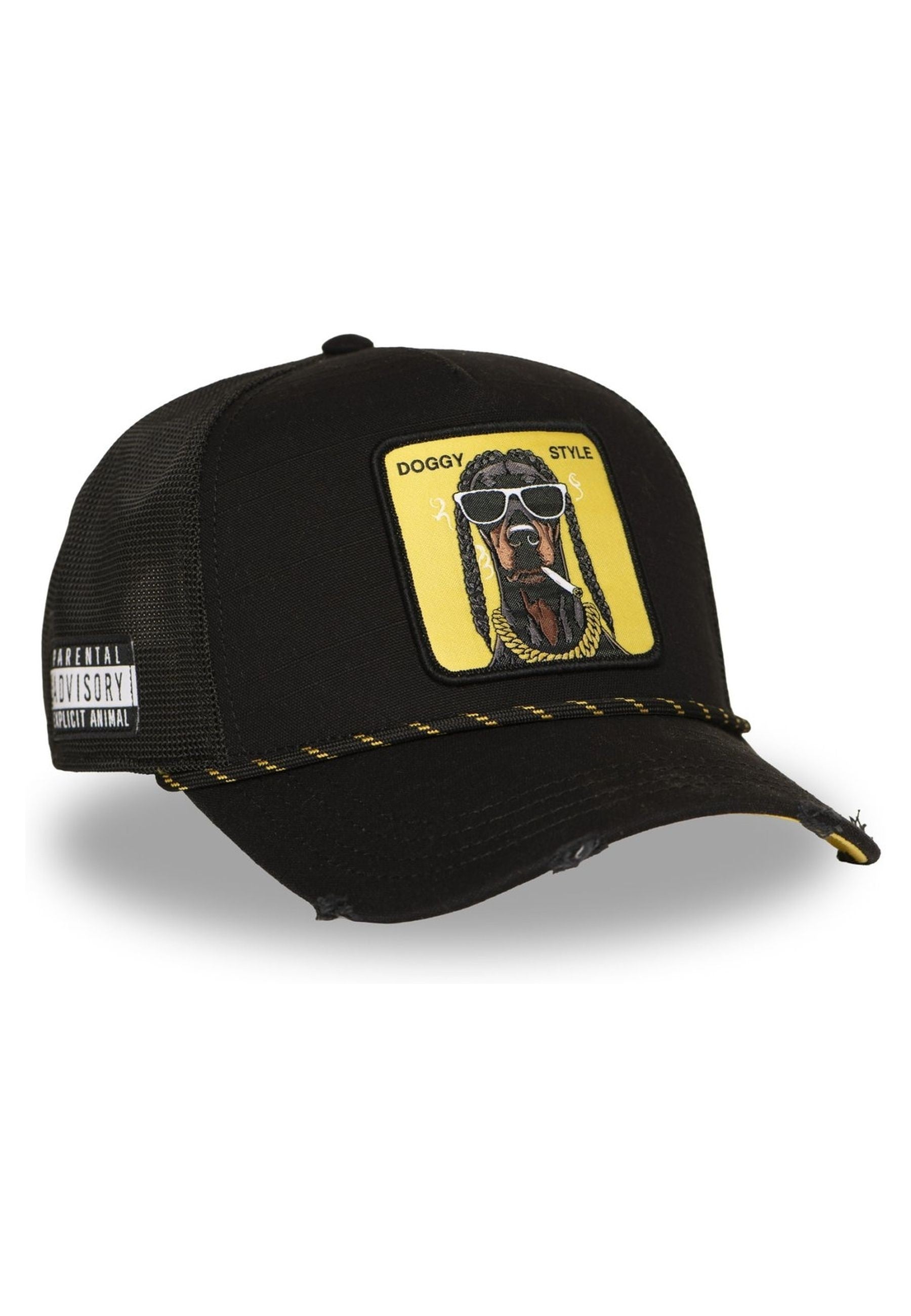 GORRA CAPSLAB NEGRA HIPHOP DOGGY TRUCKER CAP