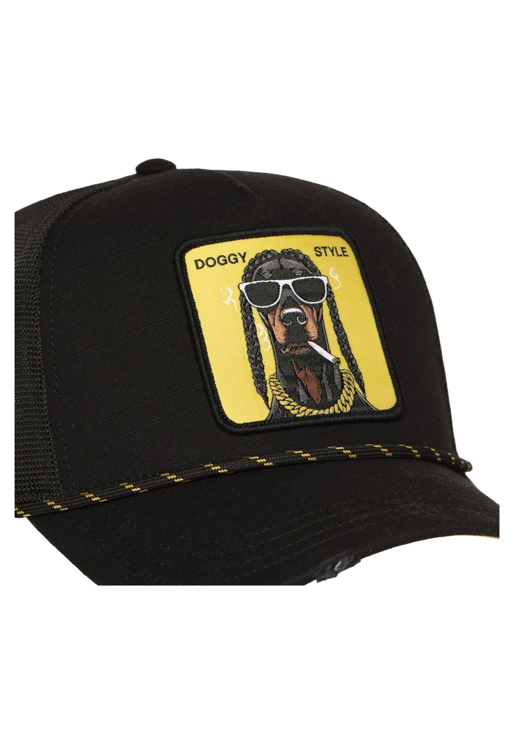 GORRA CAPSLAB NEGRA HIPHOP DOGGY TRUCKER CAP