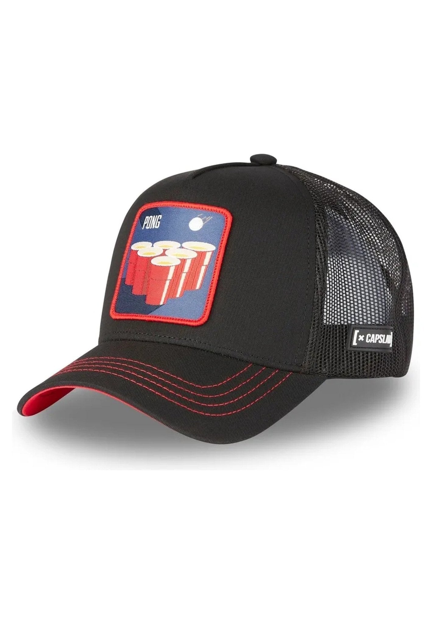 GORRA CAPSLAB NEGRA PONG GAME TRUCKER CAP - AREA ZERO