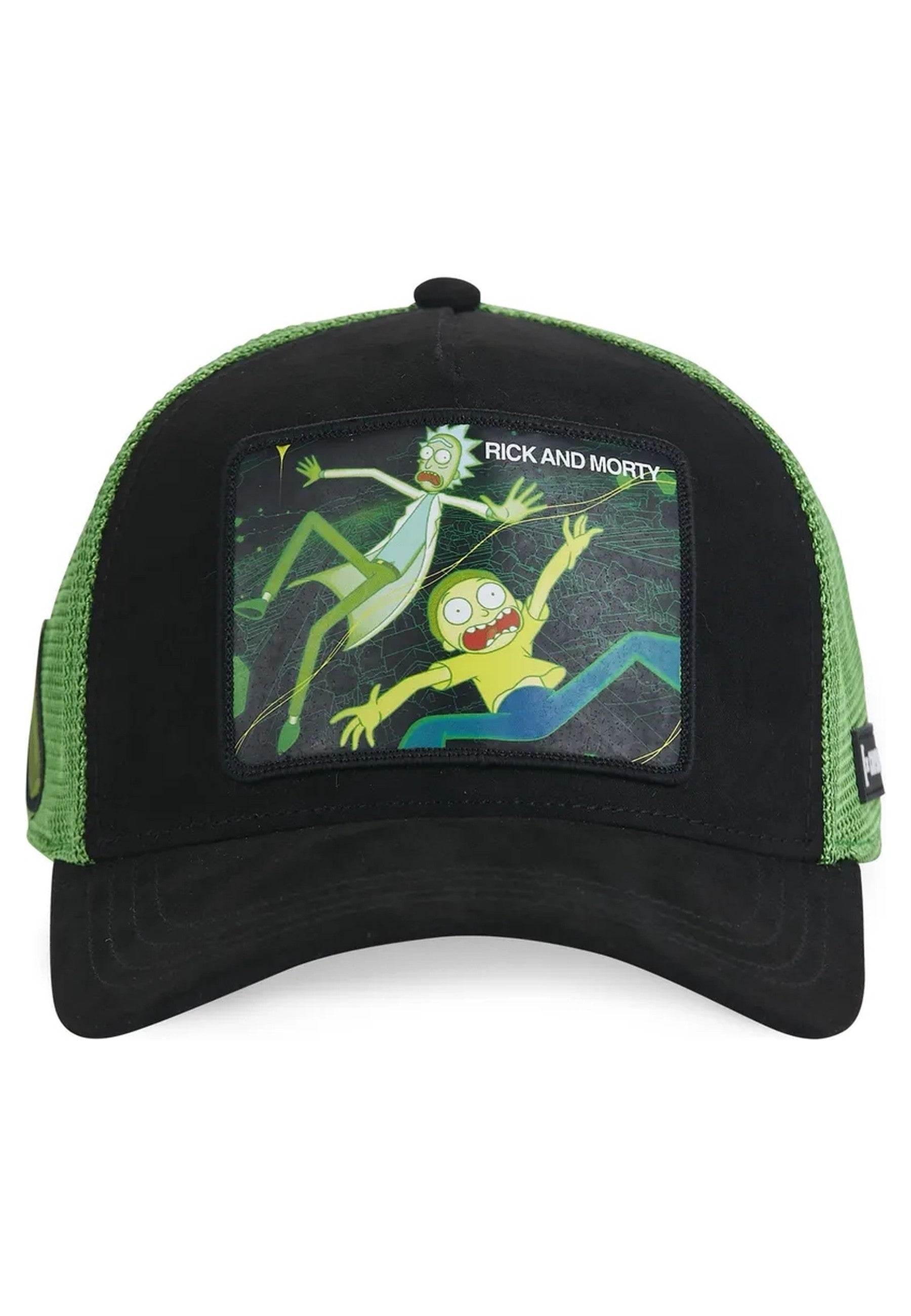 GORRA CAPSLAB NEGRA RICKY & MORTY REM TRUCKER CAP