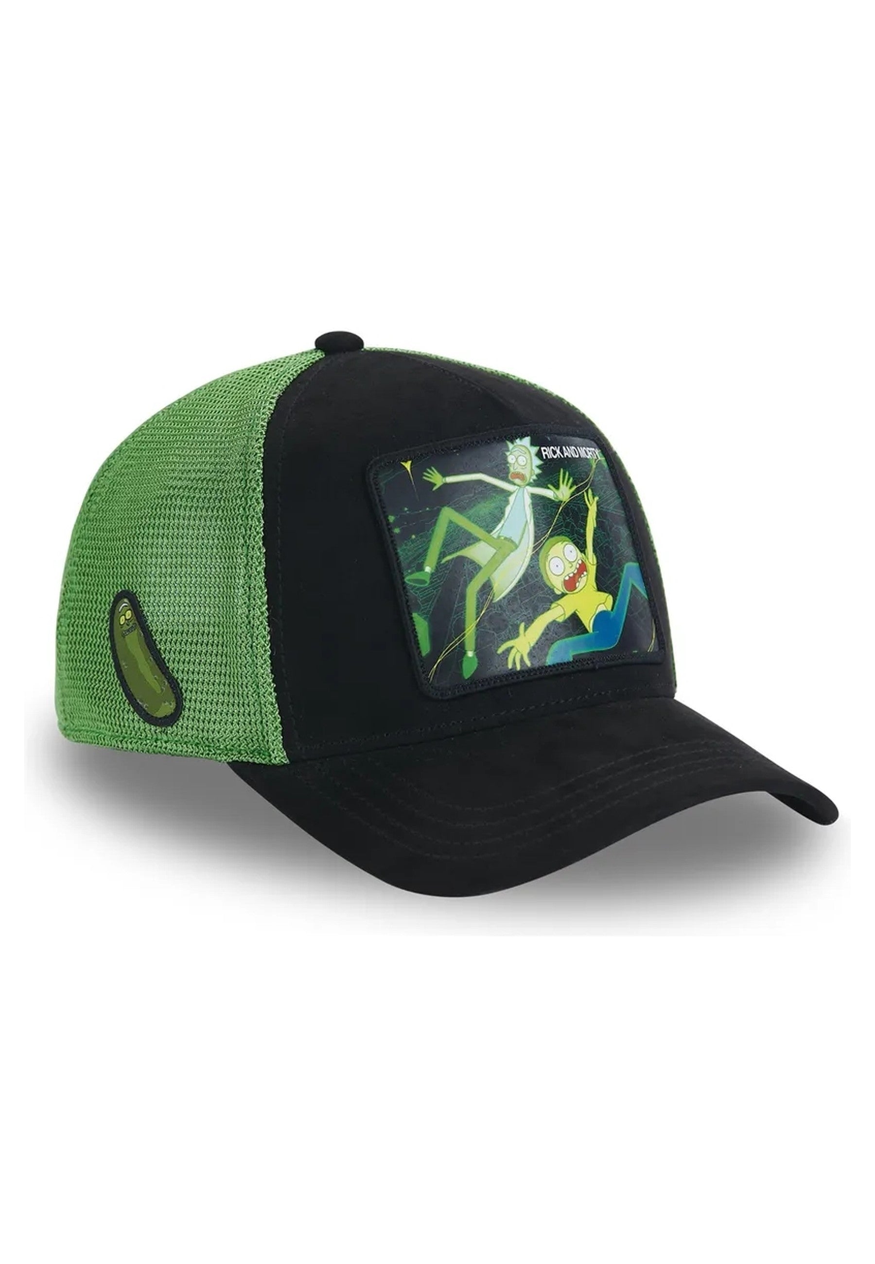 GORRA CAPSLAB NEGRA RICKY & MORTY REM TRUCKER CAP