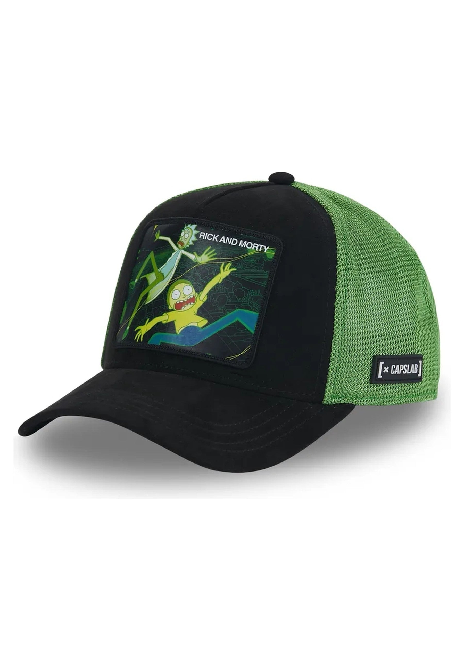 GORRA CAPSLAB NEGRA RICKY & MORTY REM TRUCKER CAP